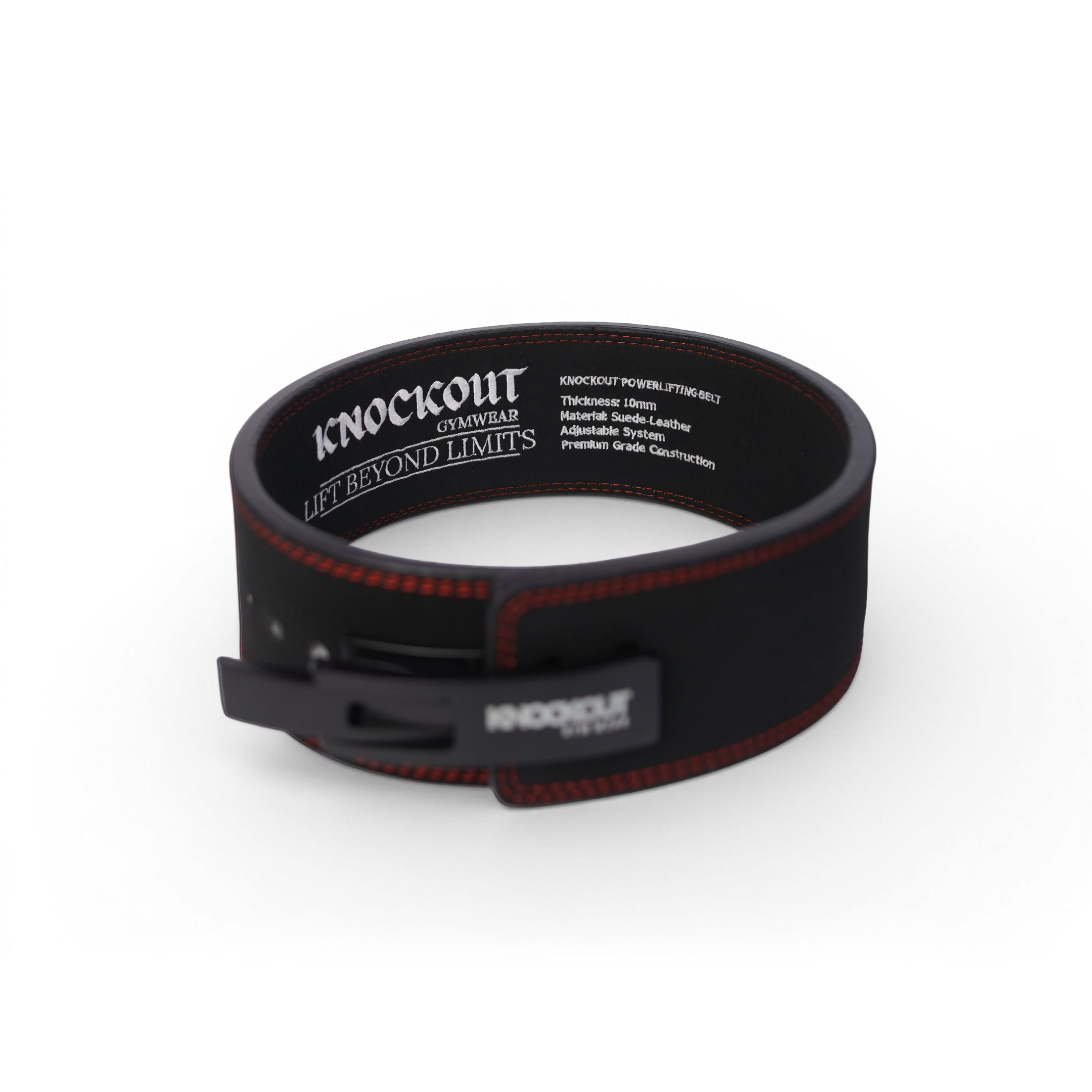 Knockout 10MM Belt Powerlifting Lever Belt