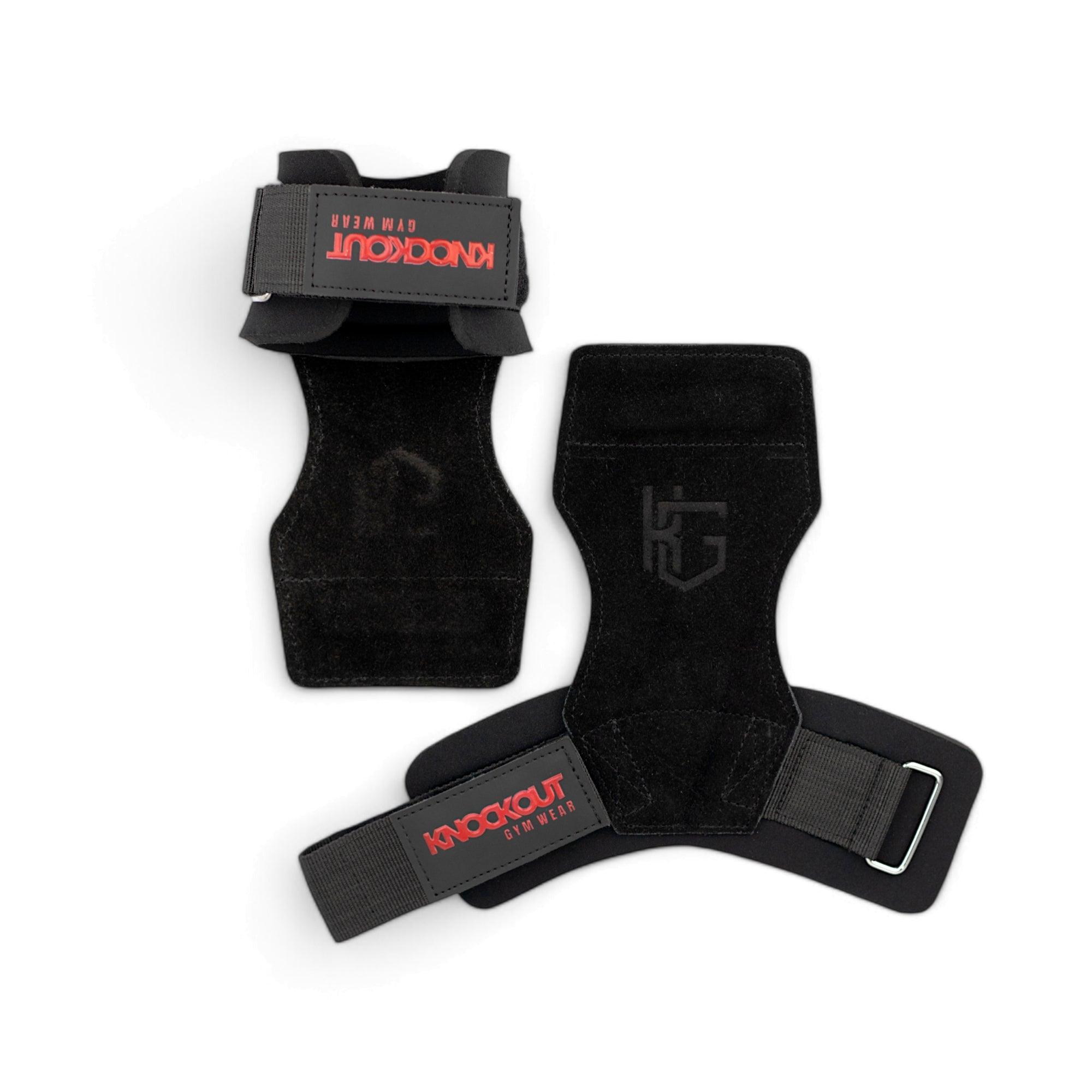 Knockout Gymwear Weightlifting Grips in Leather