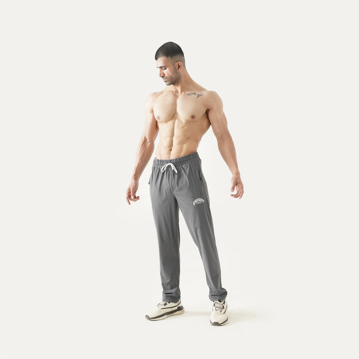 Knockout Textured Trouser – Gray