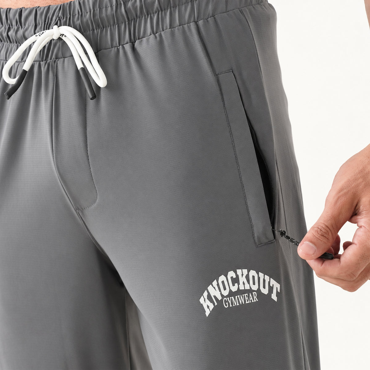 Knockout Textured Trouser – Gray