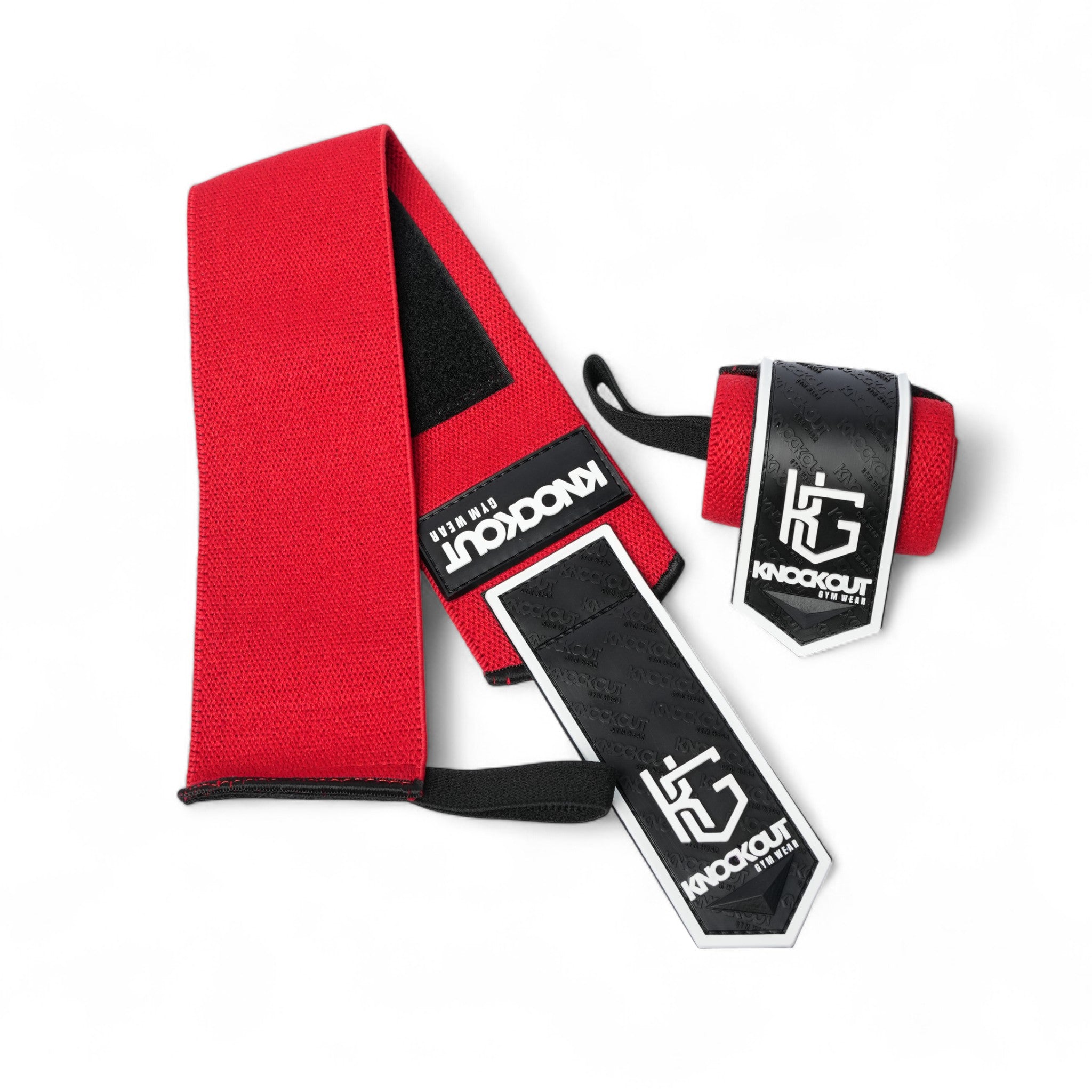 Knockout 20-In Wrist Wrap- Black Red