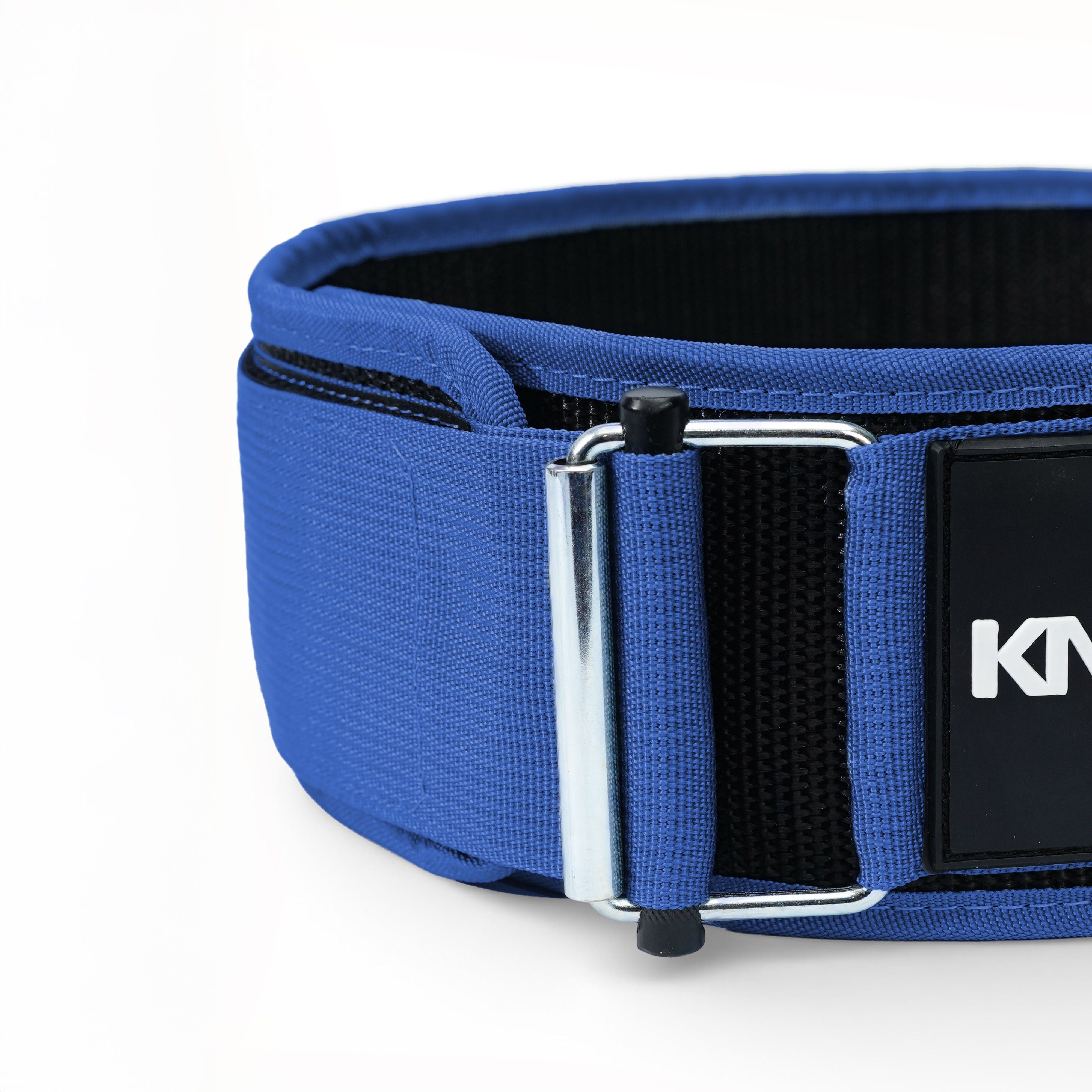 Self-Locking Blue Weightlifting Belt