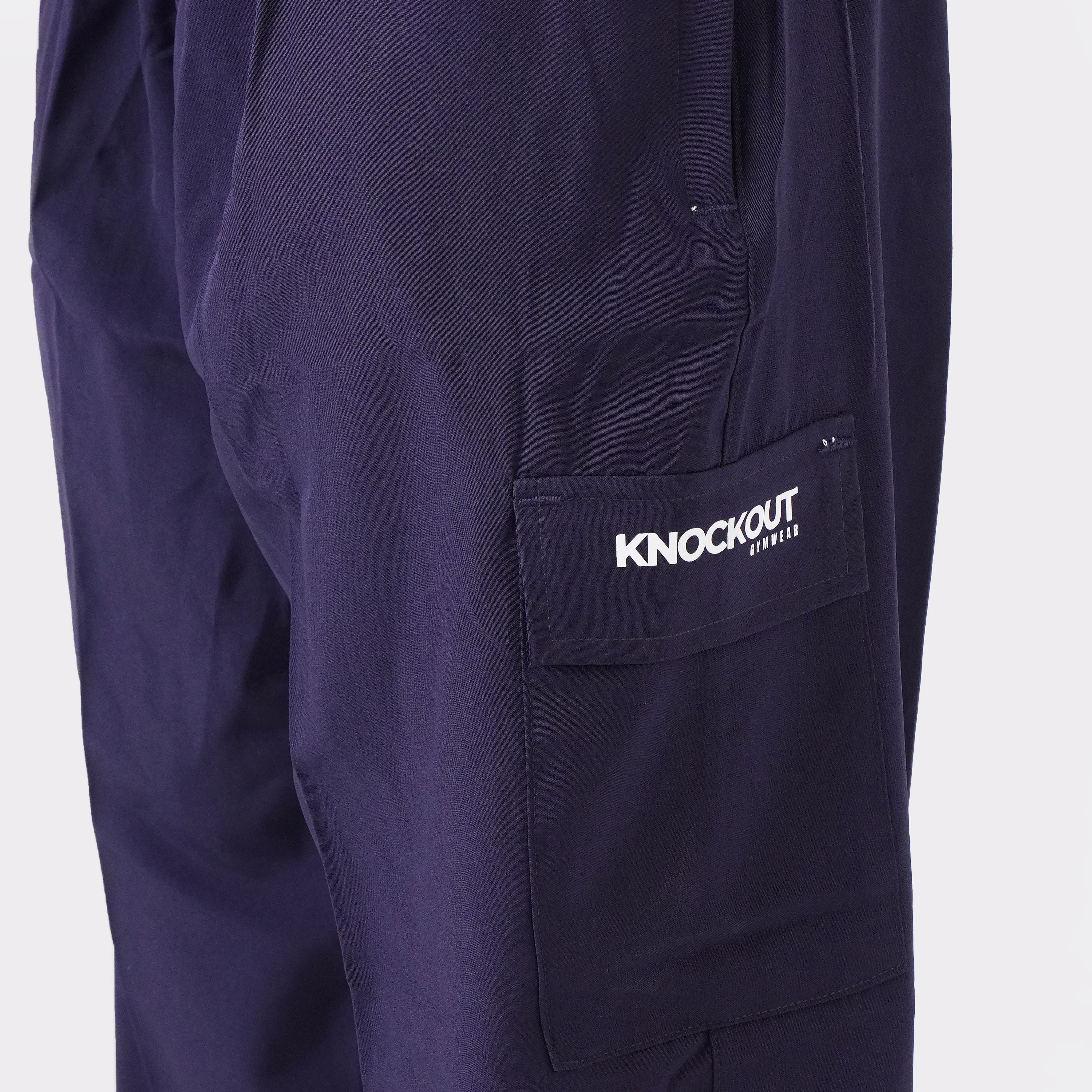 Micro Stretch Fabric Baggy Trouser - Navy Blue