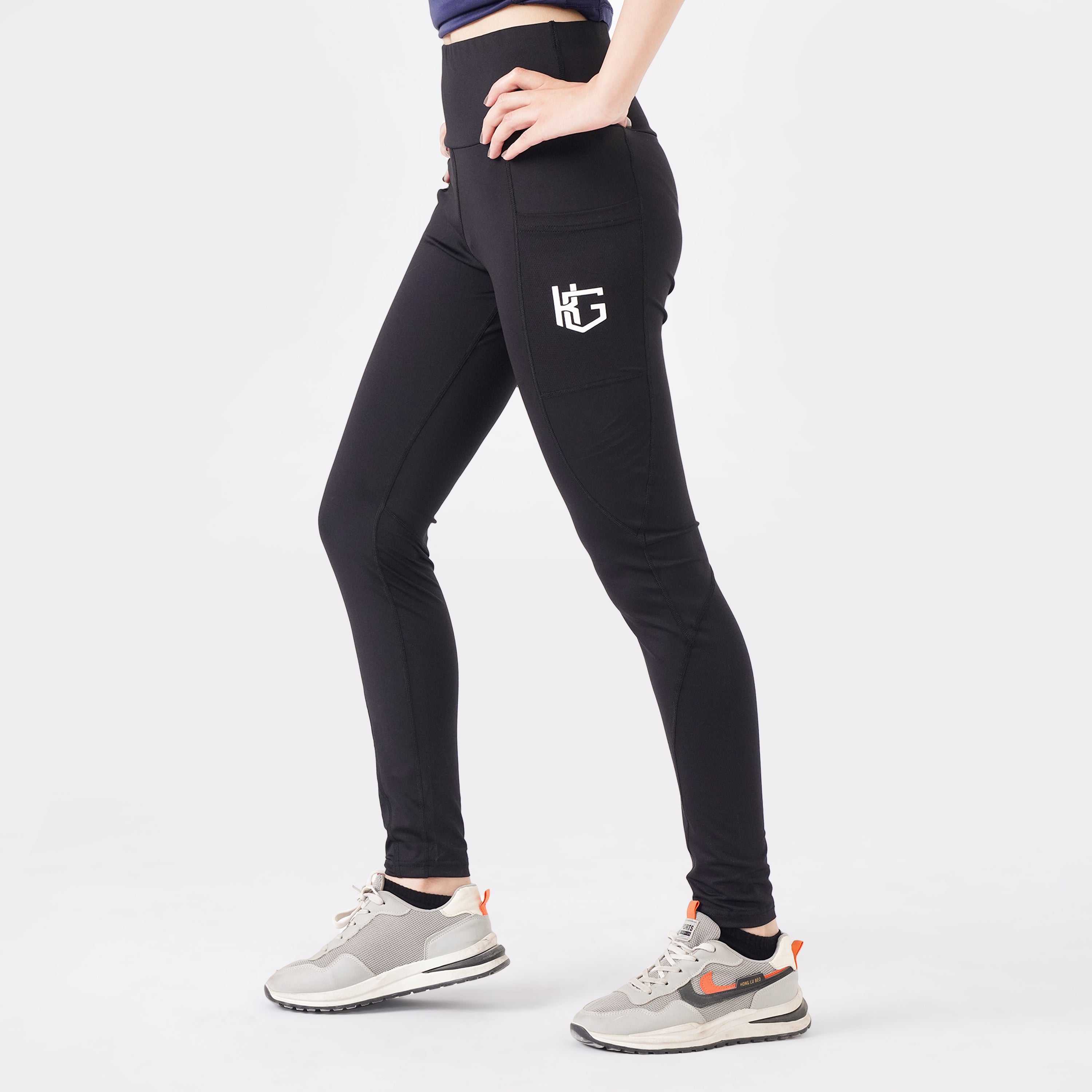 Knockout Black FlexFit Active Leggings