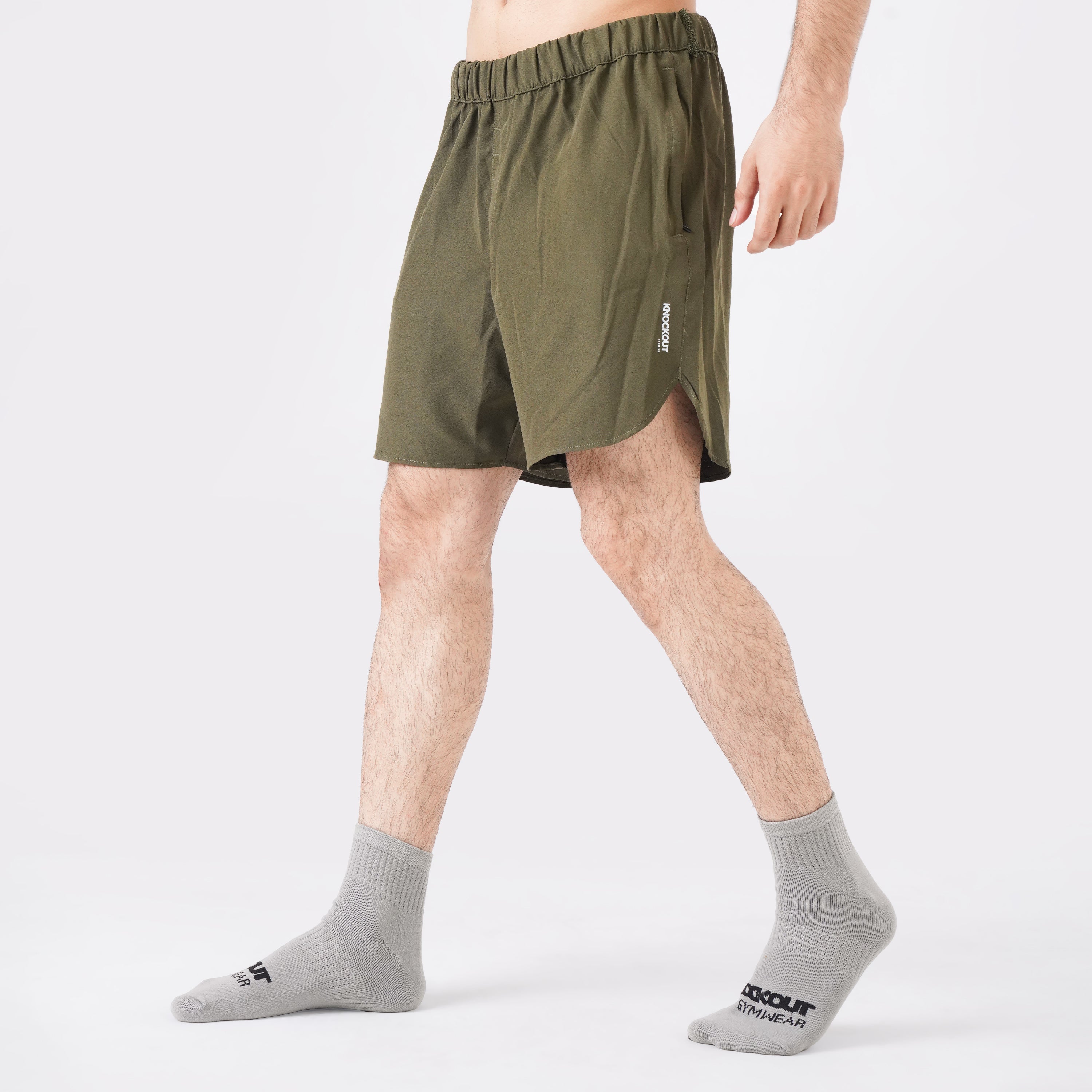 Men's Olive Green Training Shorts