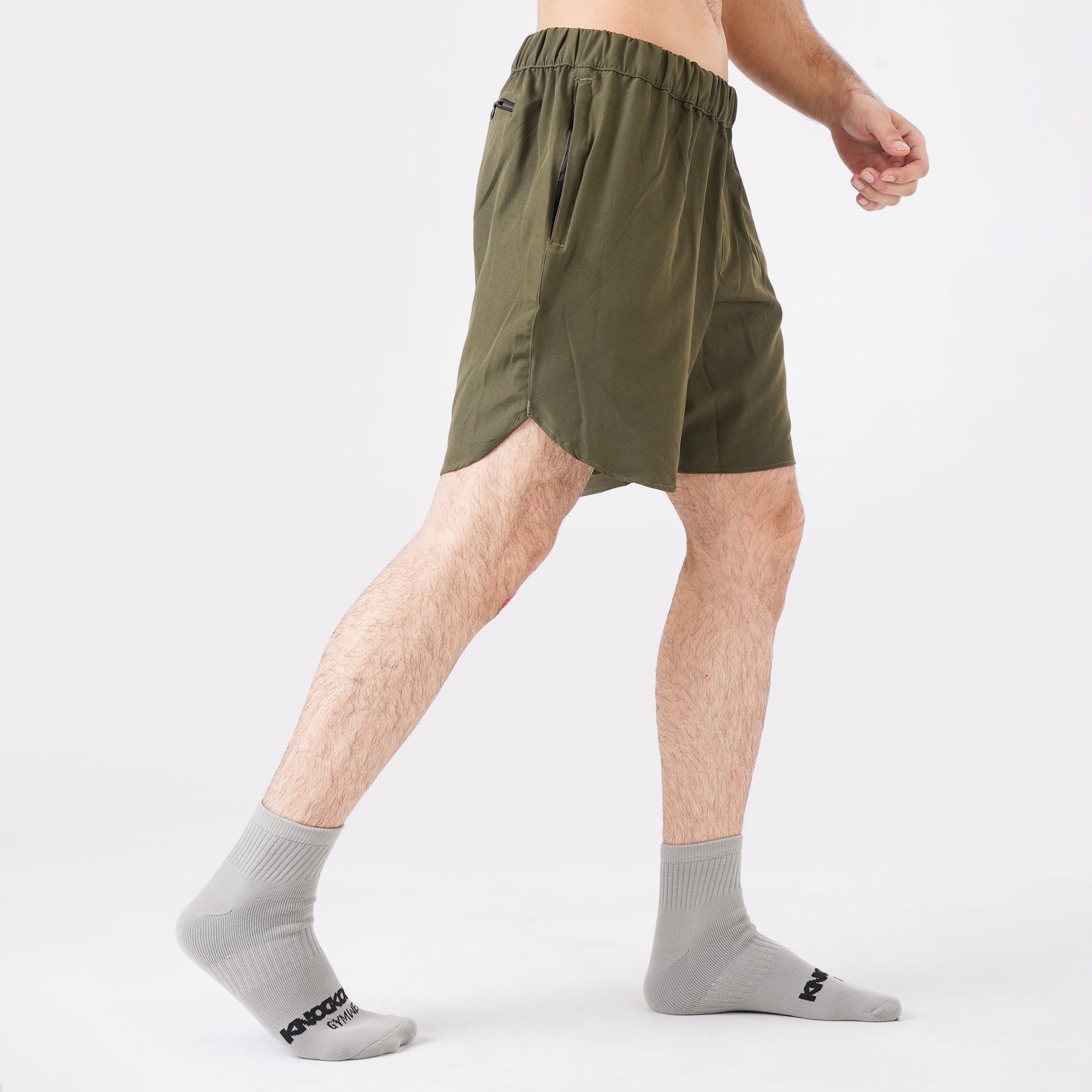 Men's Olive Green Training Shorts