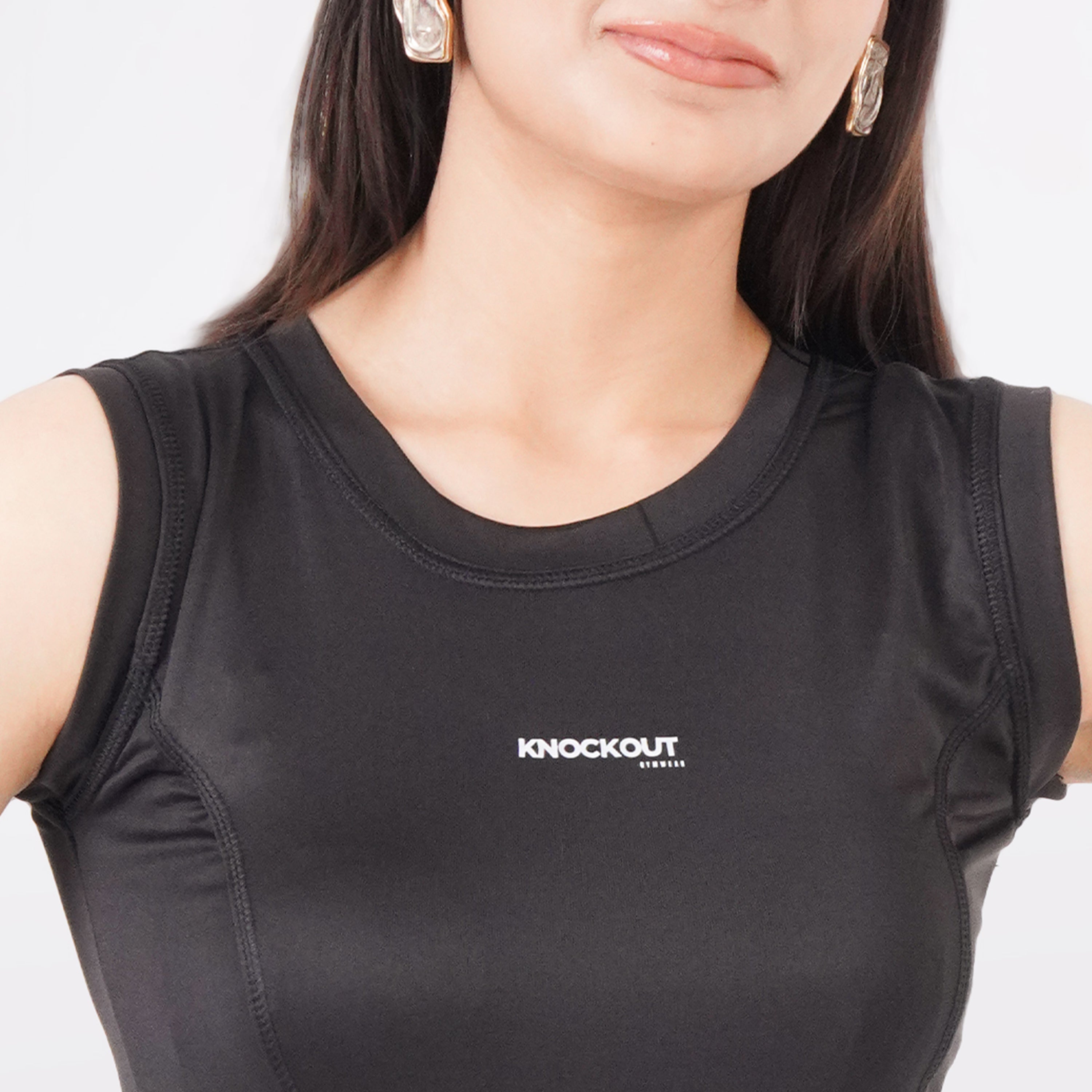 knockout Women Tank Top - Black