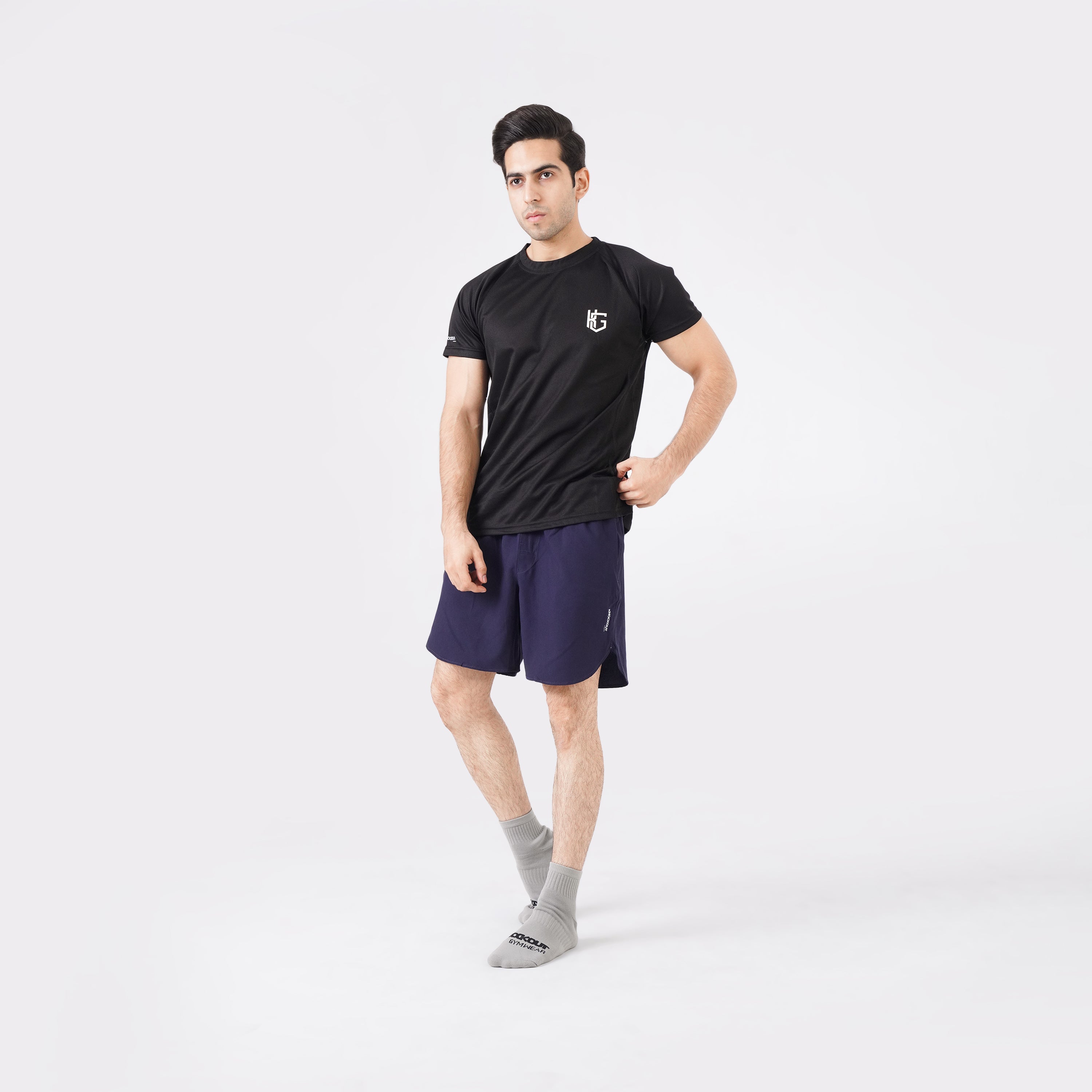Men's Navy Blue Training Shorts