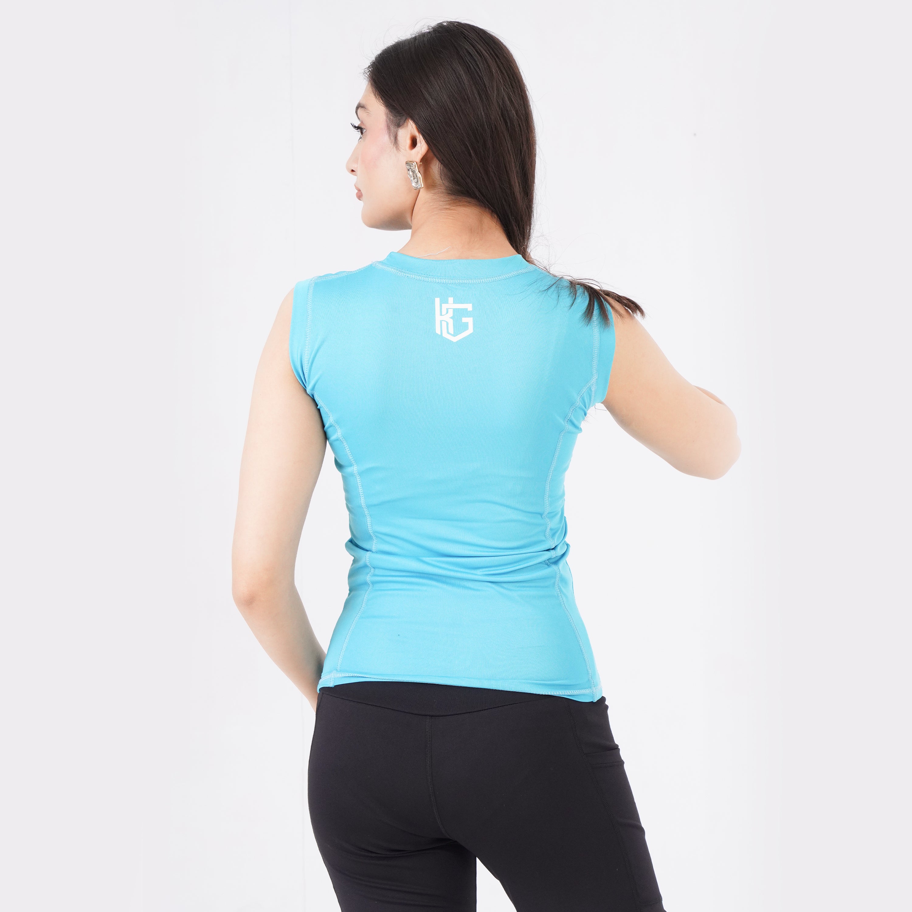 knockout Women Tank Top - Sky Blue