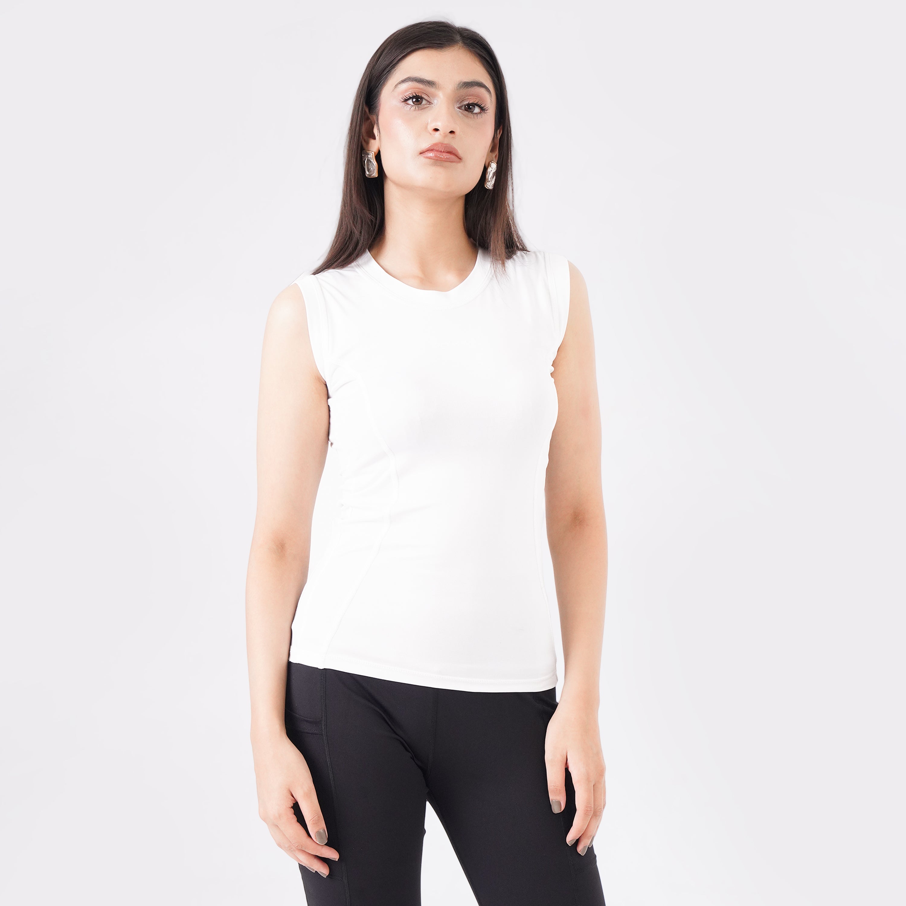 knockout Women Tank Top - White