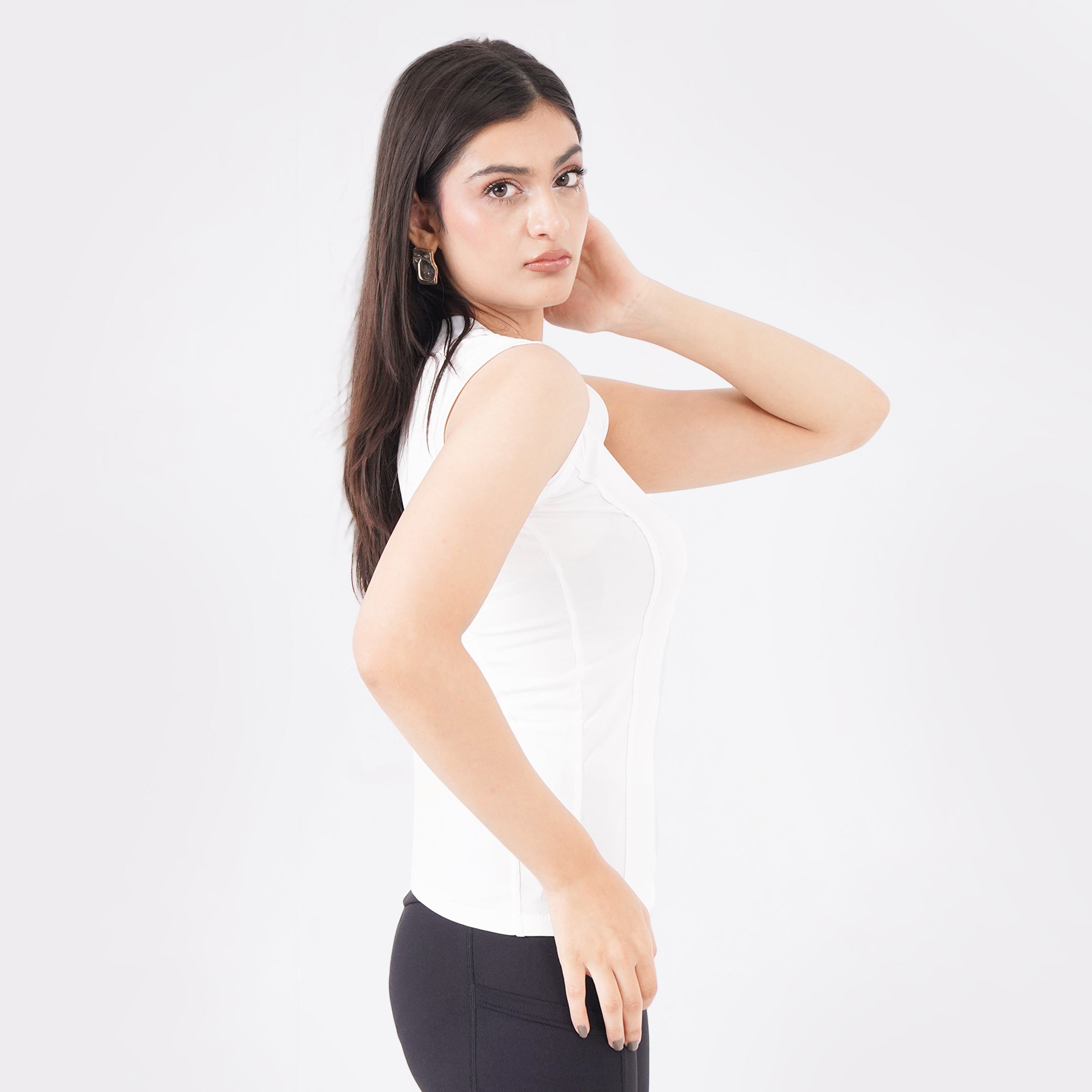 knockout Women Tank Top - White