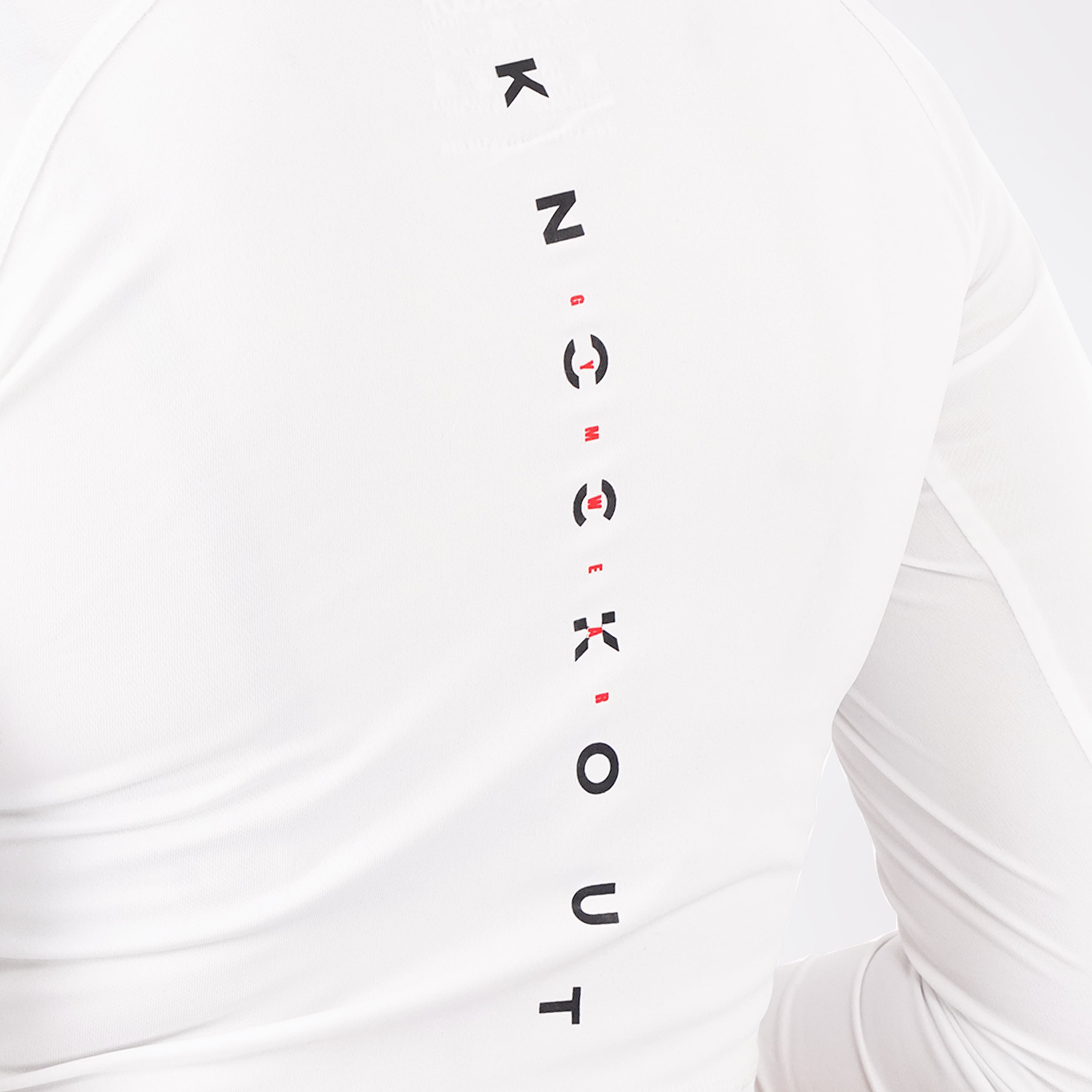 Knockout Cropped Long Sleeve - white