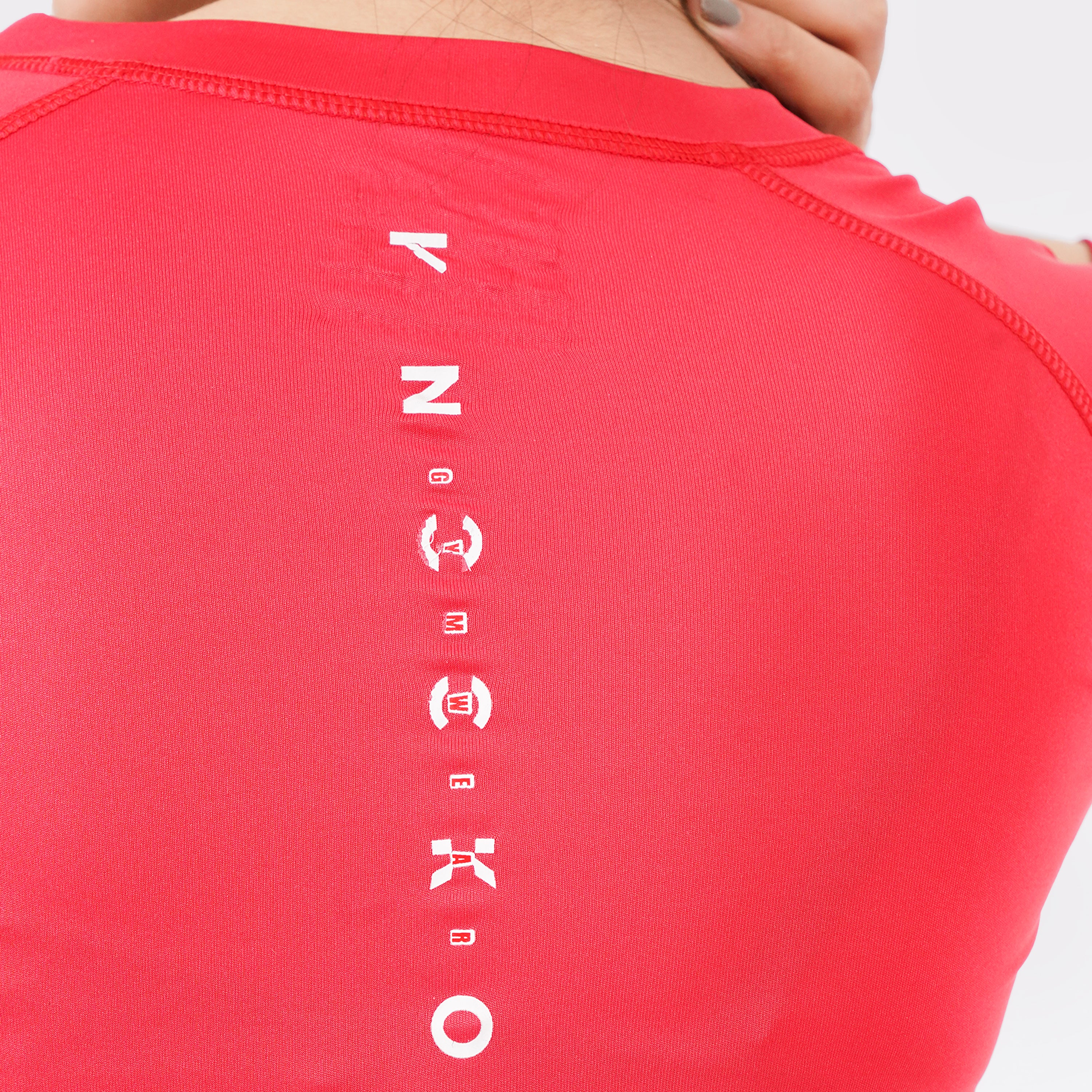 Knockout Cropped Long Sleeve - Red