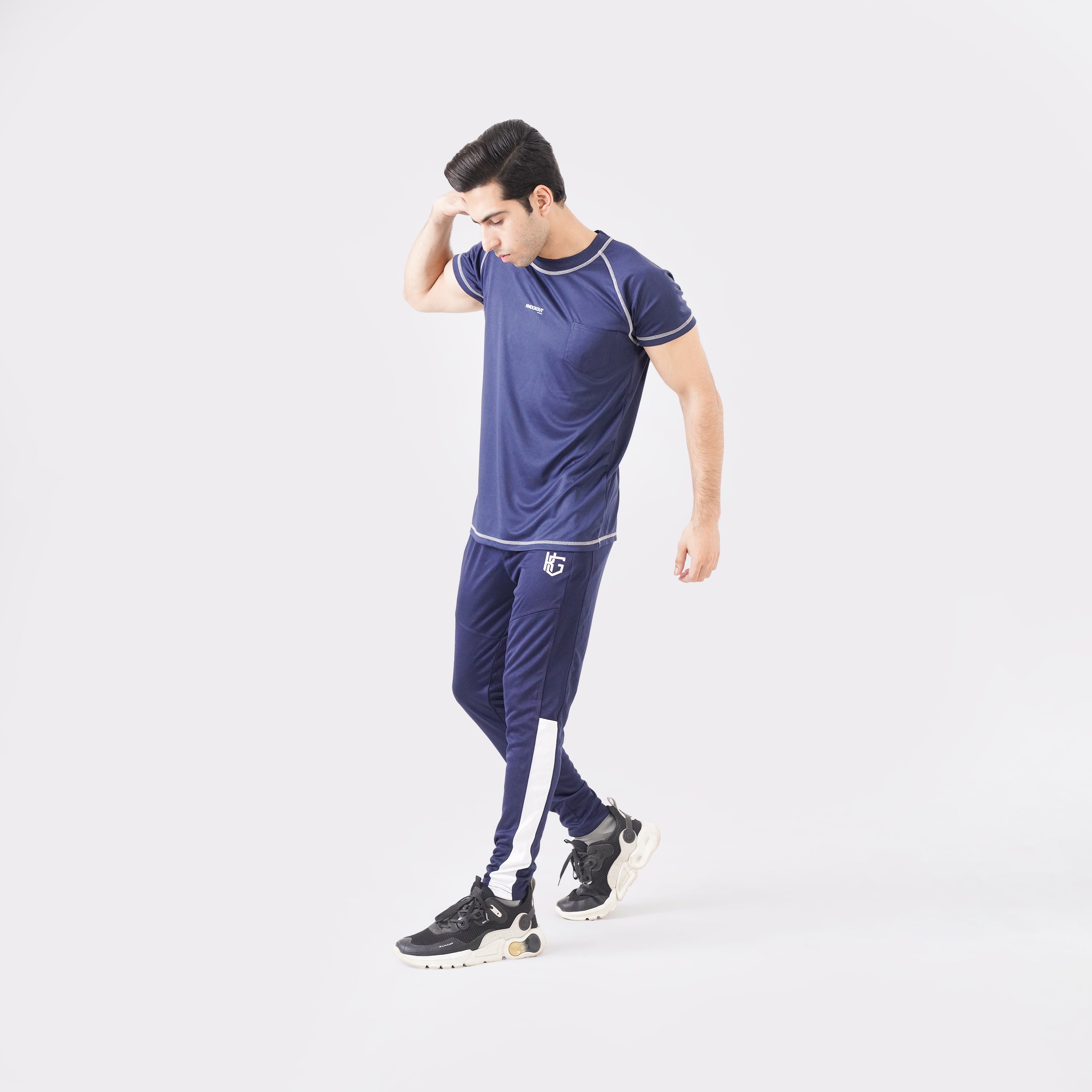 Knockout Sprint Trousers-Navy blue