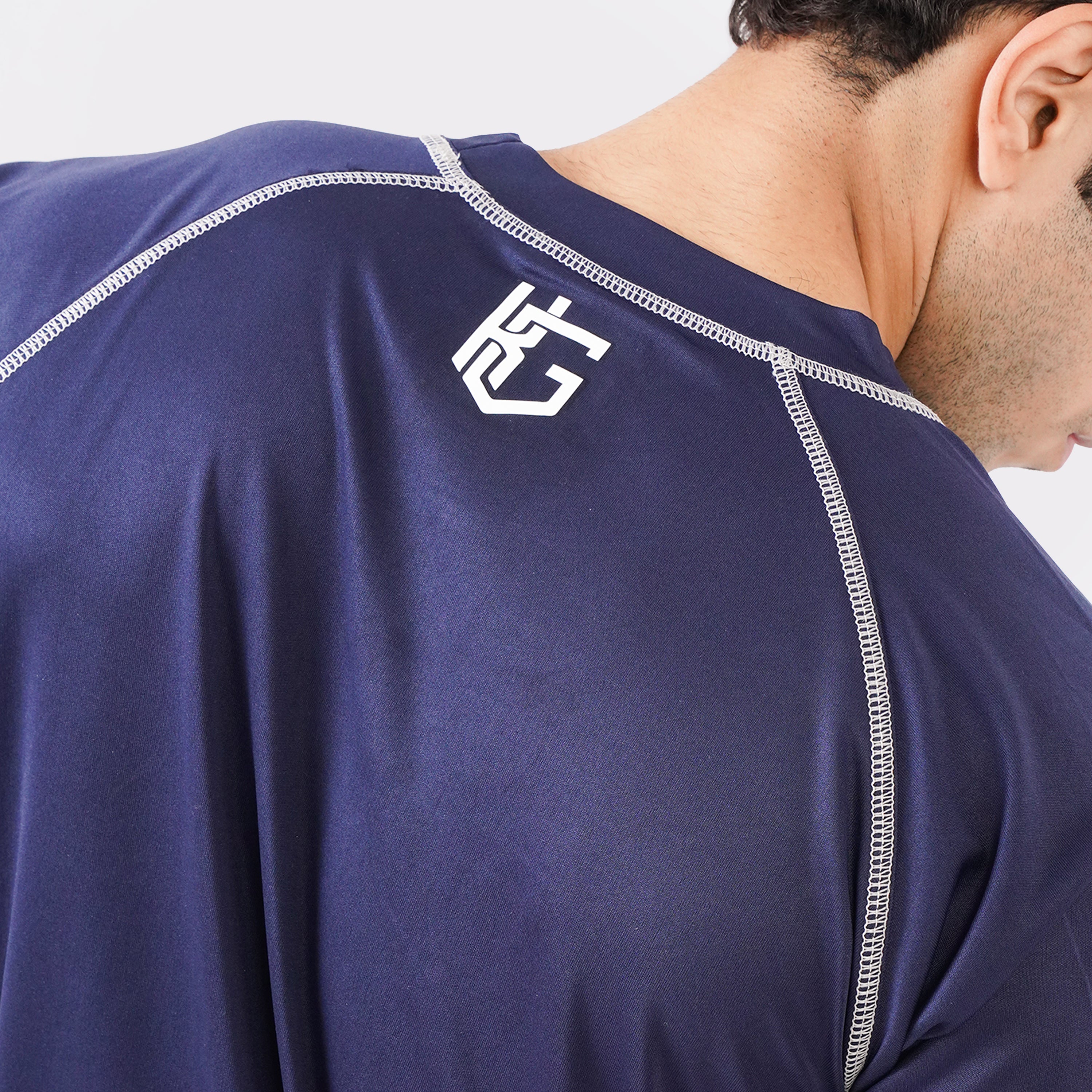 Knockout Compression T-Shirt - Navy Blue