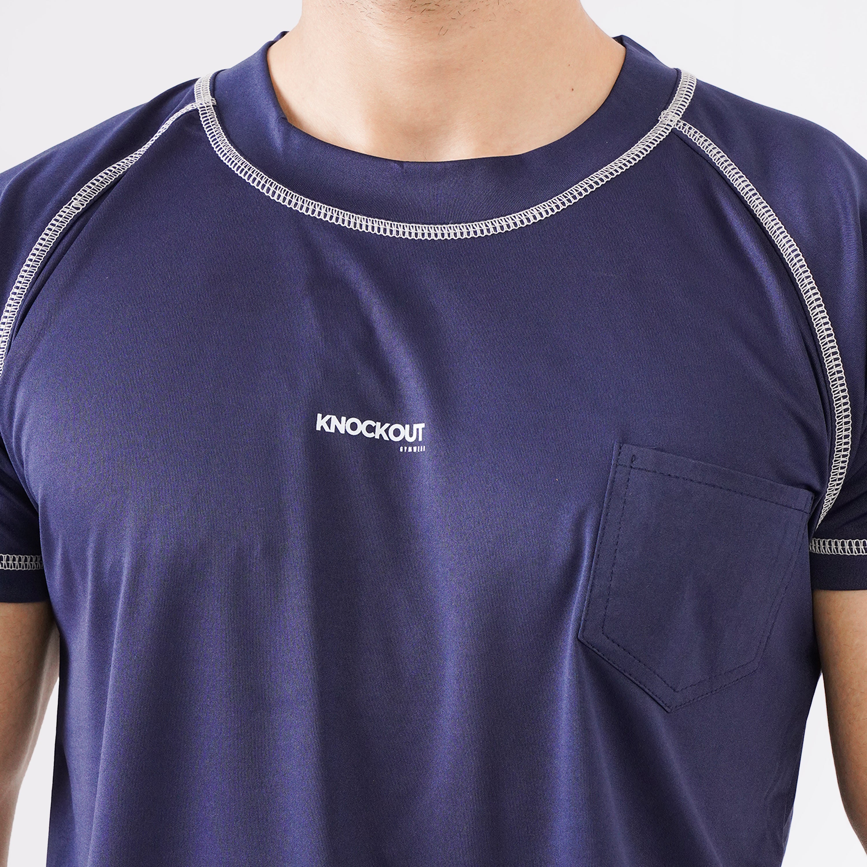 Knockout Compression T-Shirt - Navy Blue