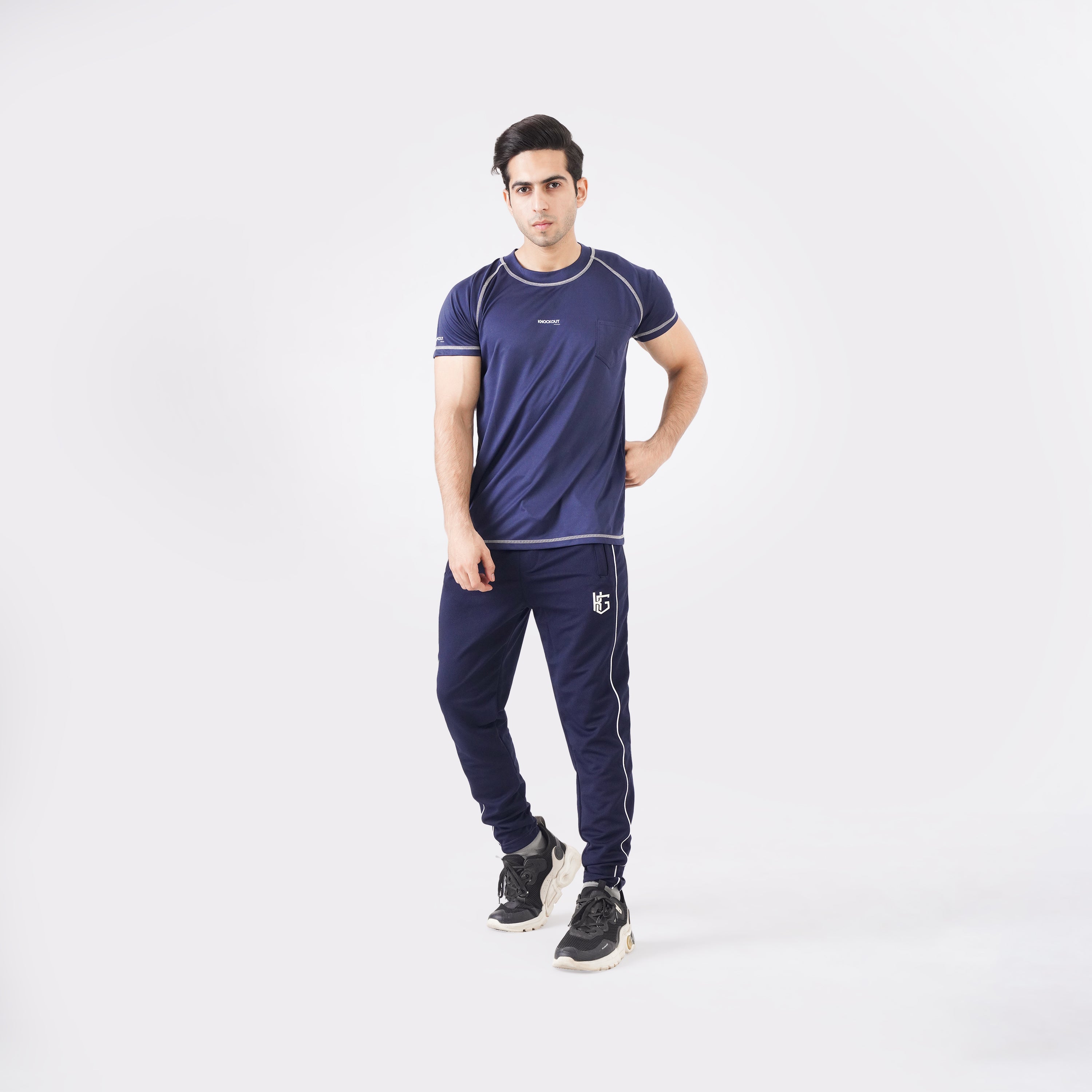 Knockout Mesh Trousers - Navy