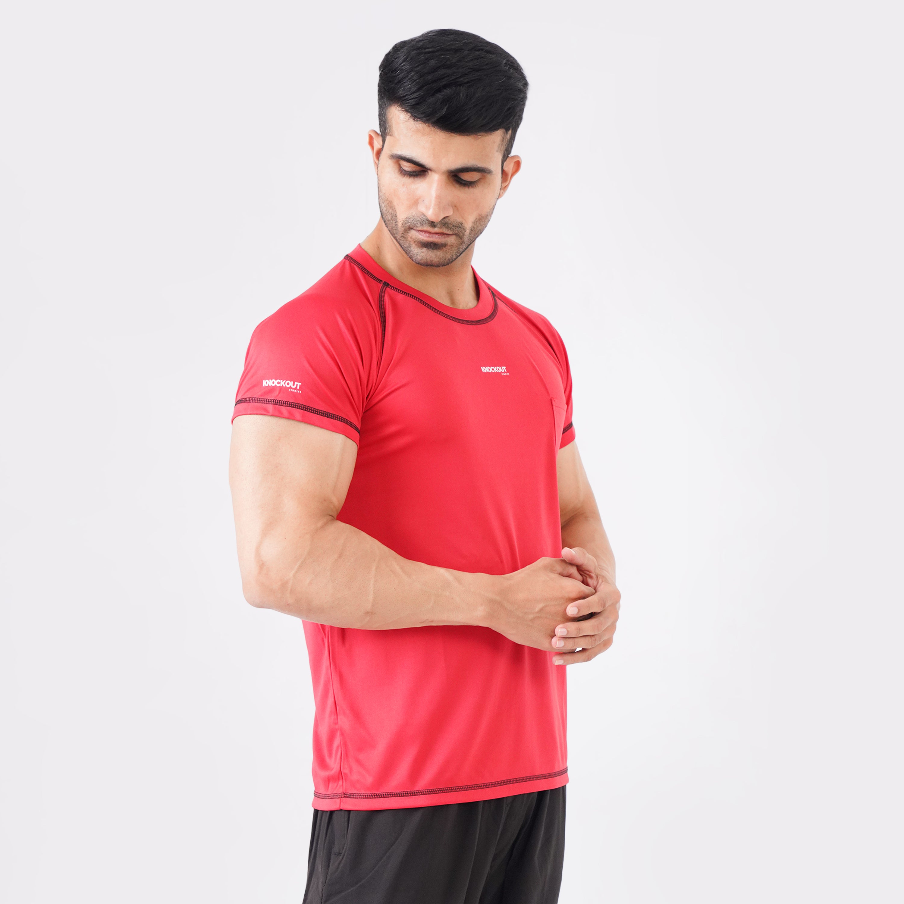 Knockout Compression T-Shirt - Red