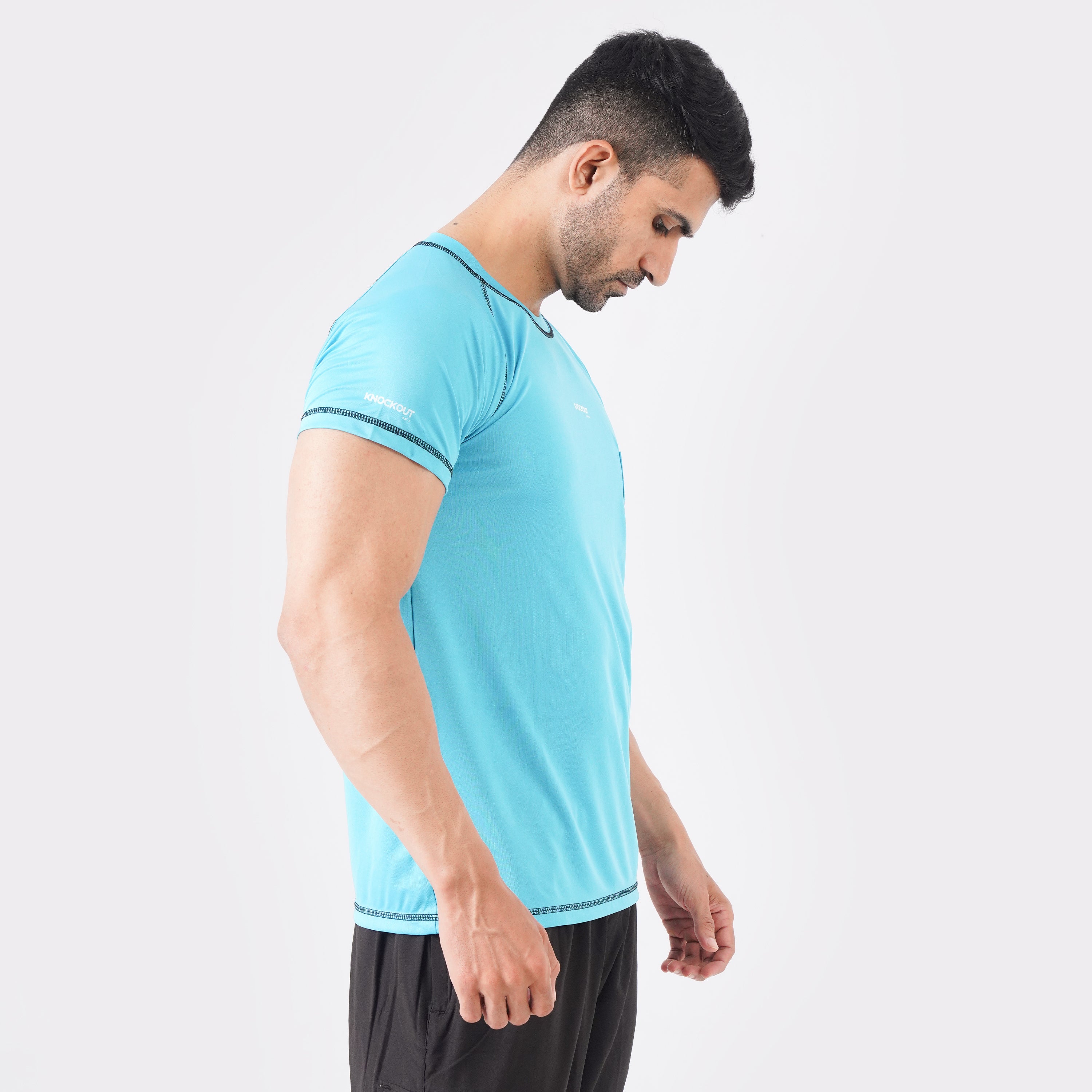 Knockout Compression T-Shirt - Sky Blue