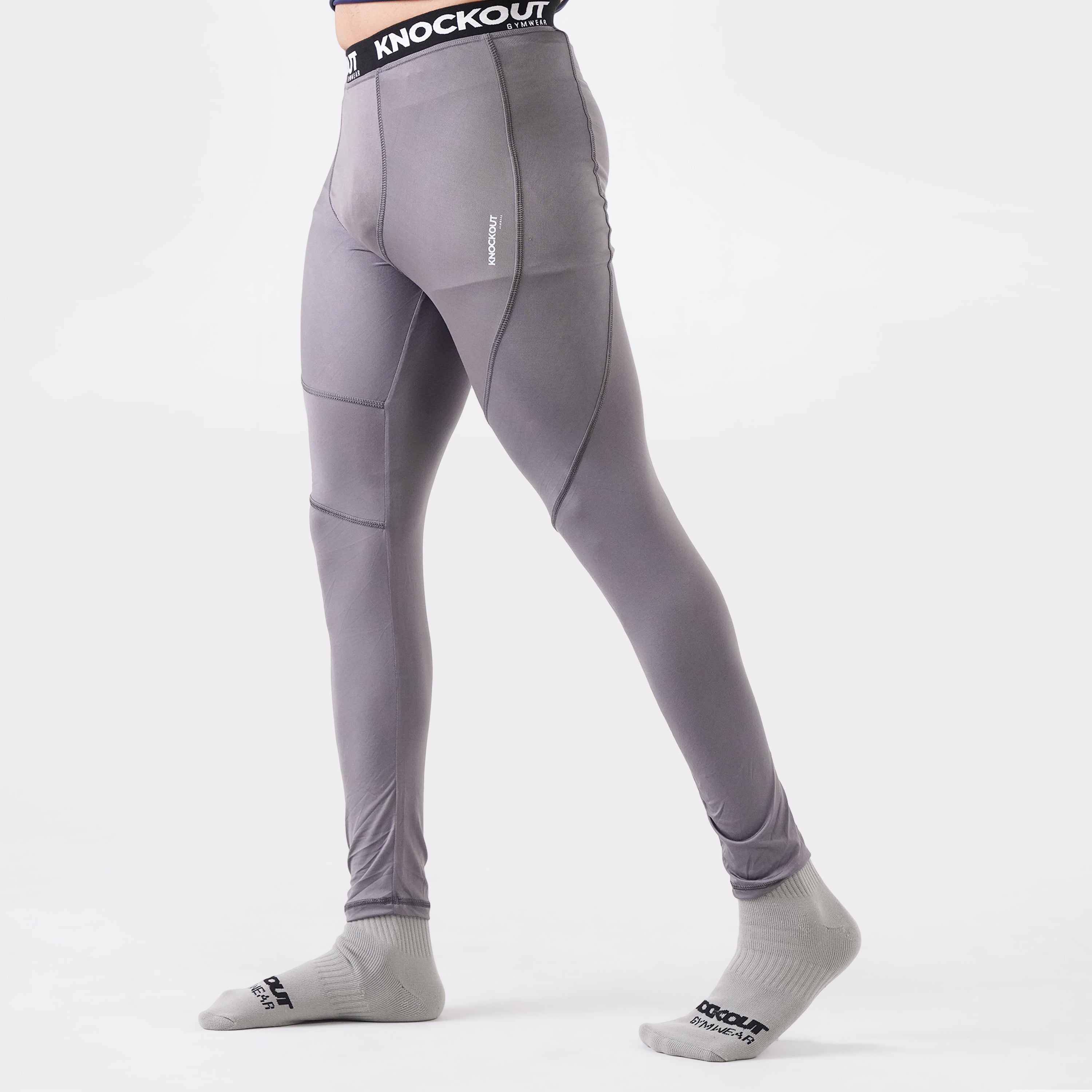 Knockout Men's Leggings - GRAY