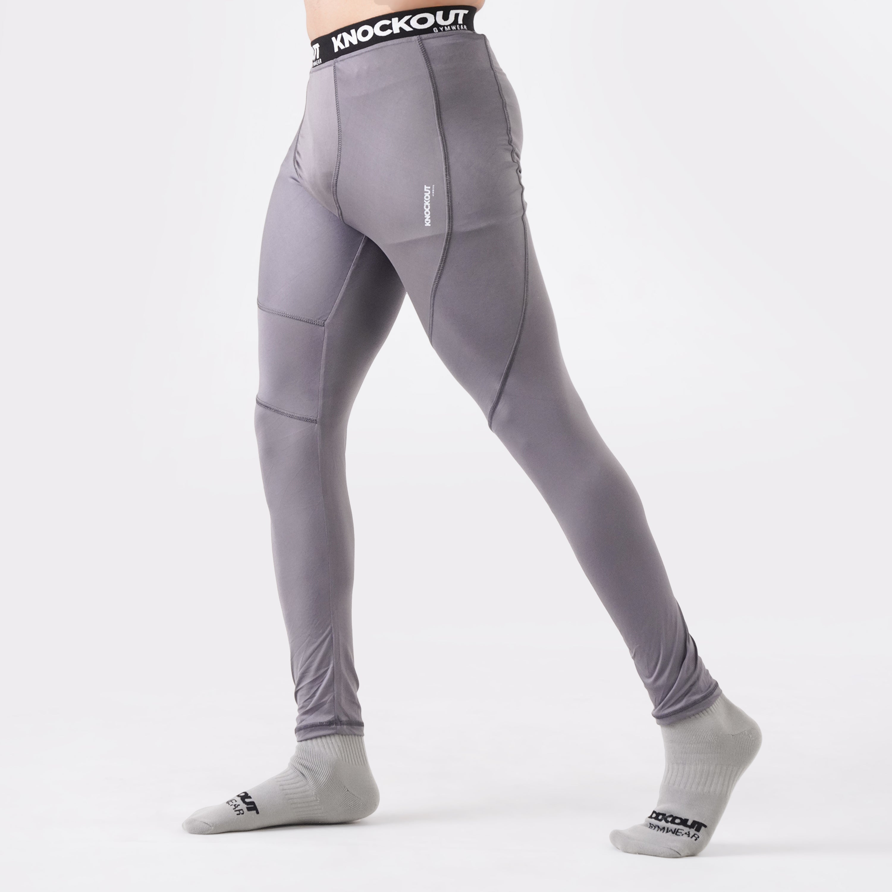 Knockout Men's Leggings - GRAY