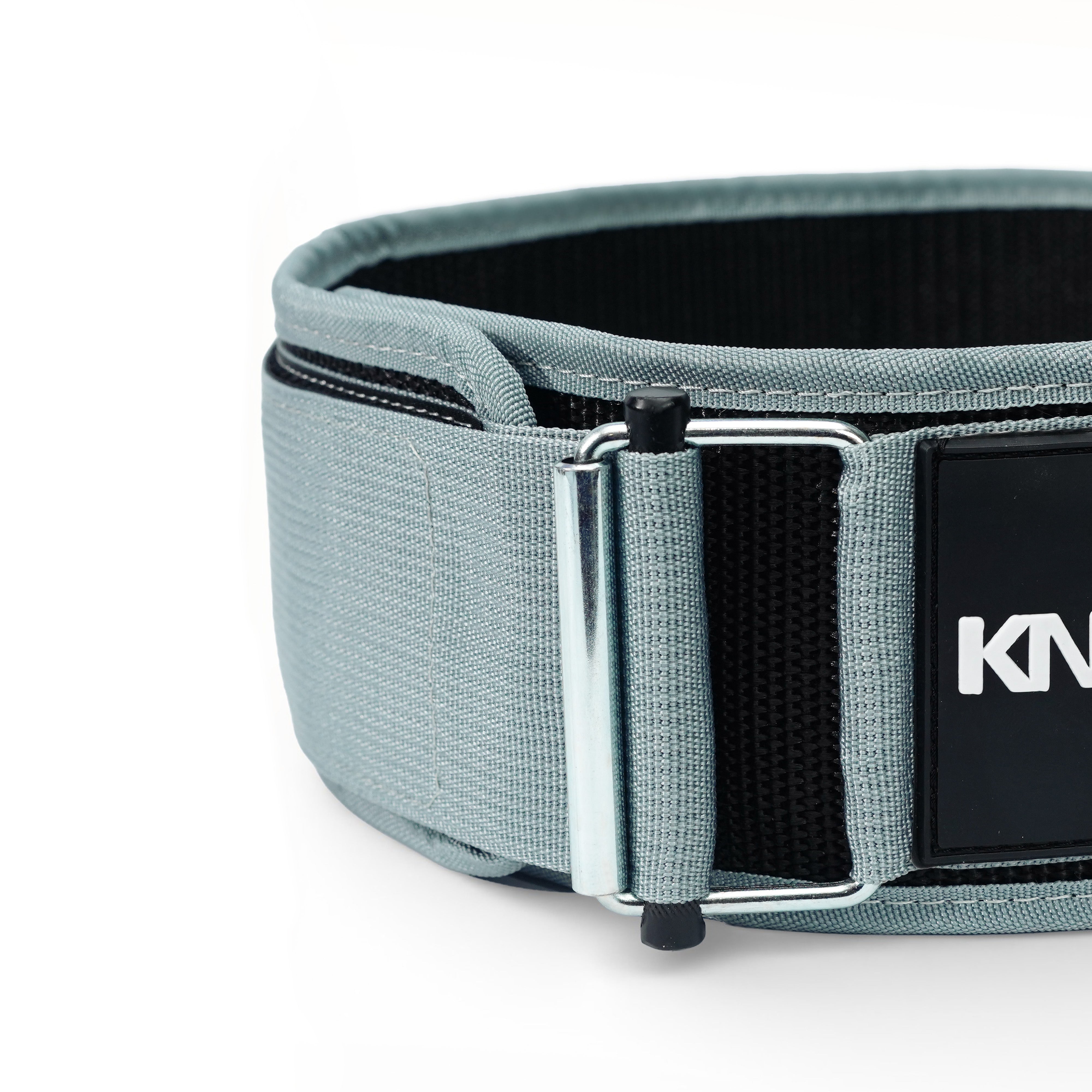 Self-Locking Grey Weightlifting Belt