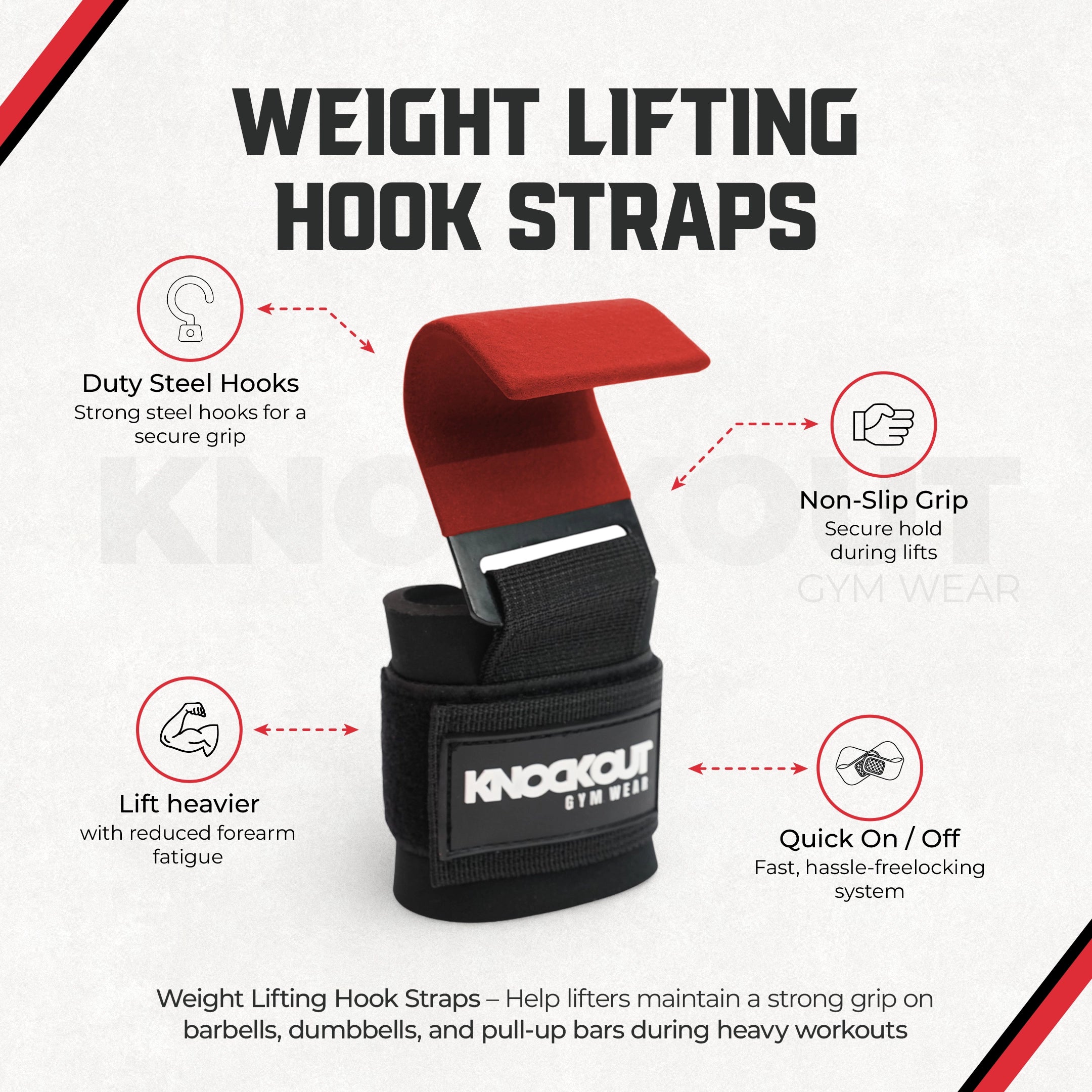 Weight Lifting Hook Straps