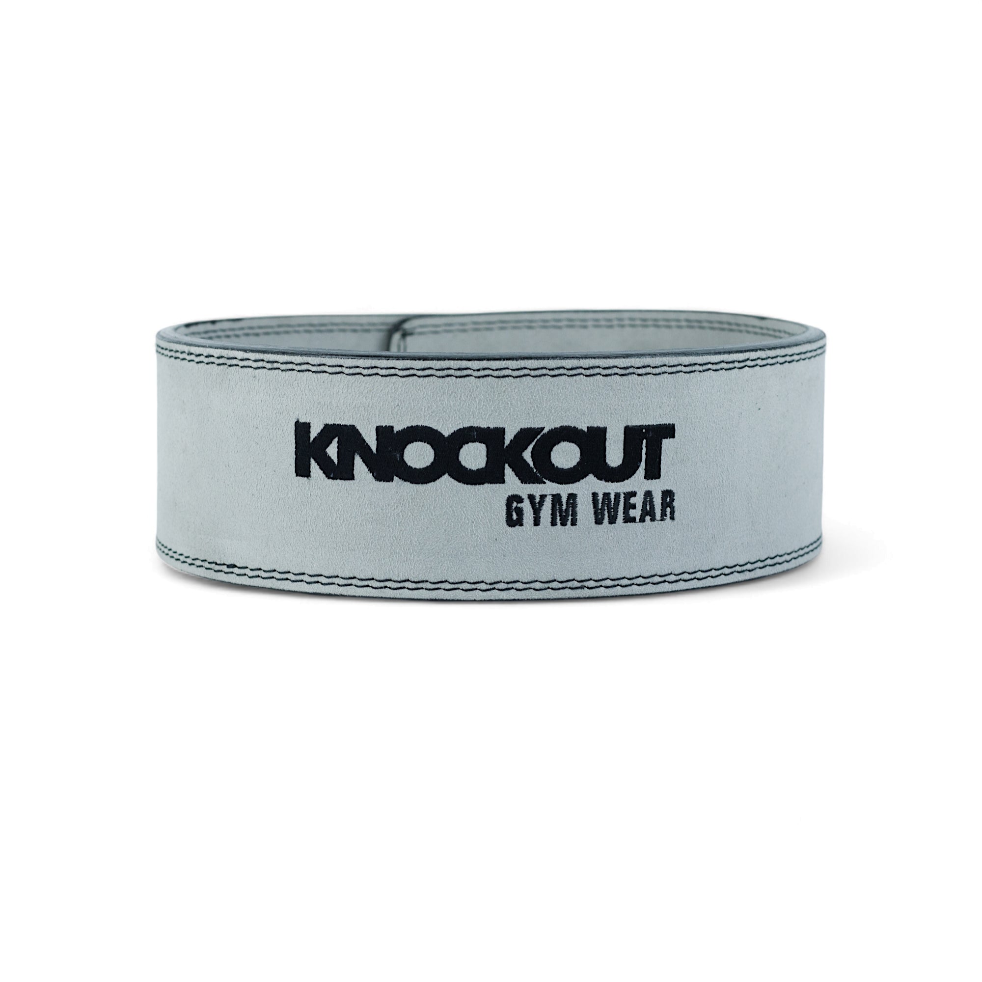 Knockout Gray Lever Weightlifting Belt - 10mm logo