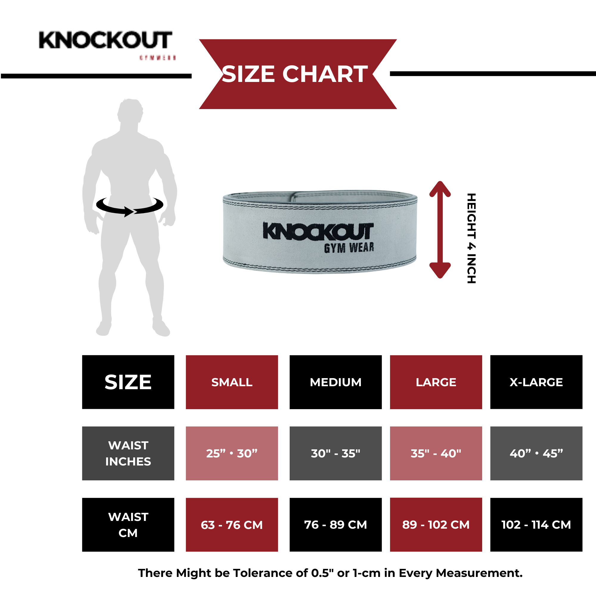 Knockout Gymwear Power Kit - 10MM GRAY