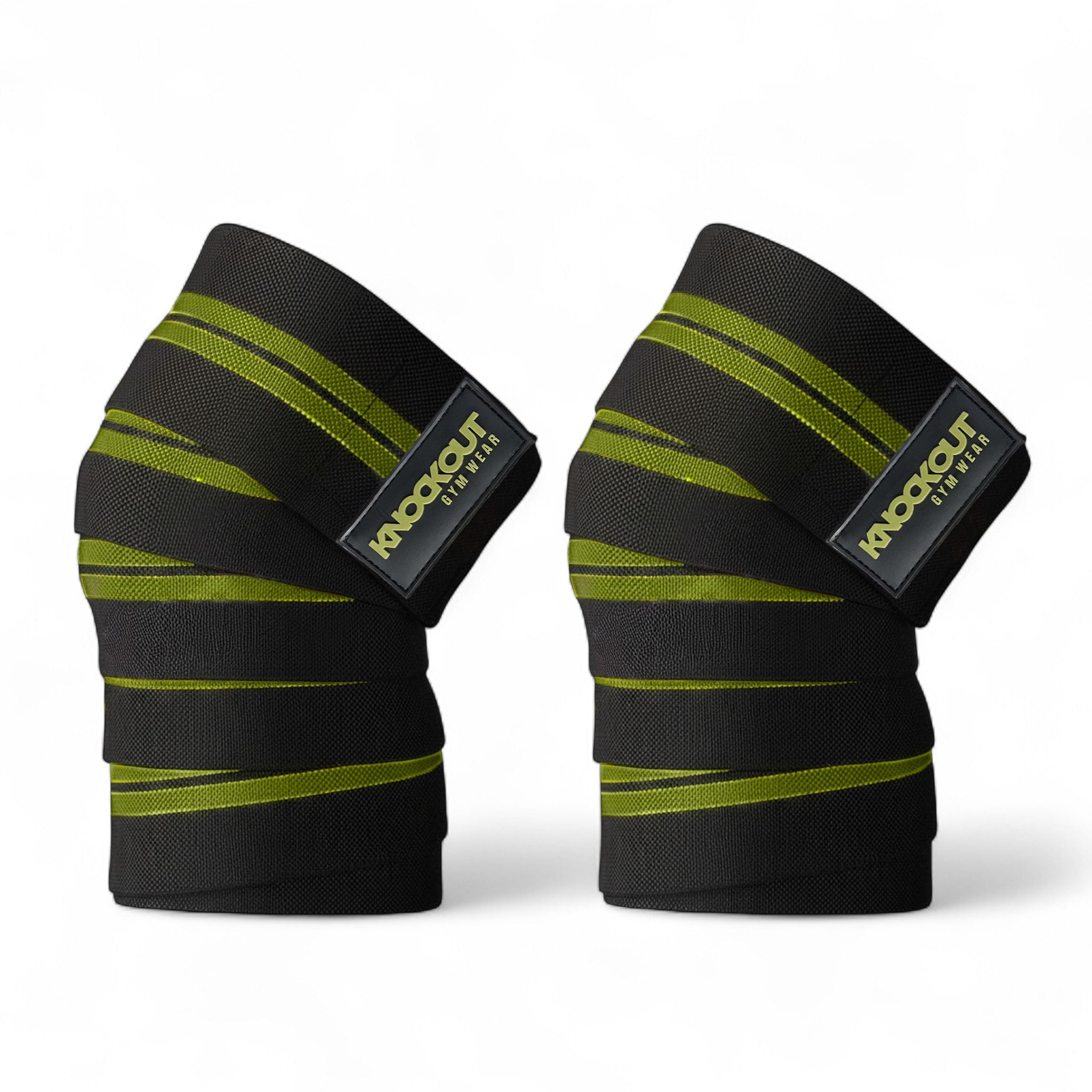 Knockout 78In Knee Wraps - Olive