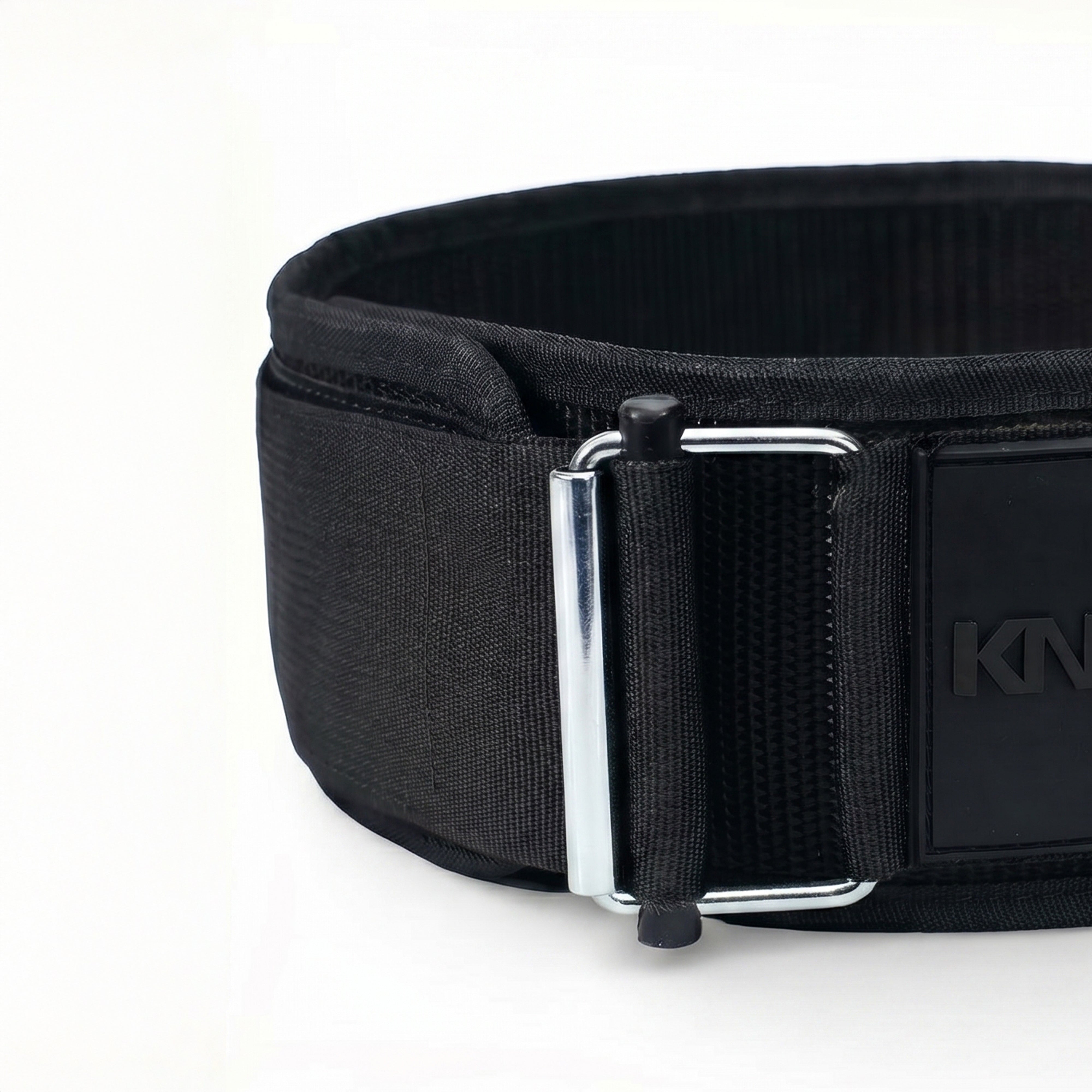 Self-Locking Black Weightlifting Belt