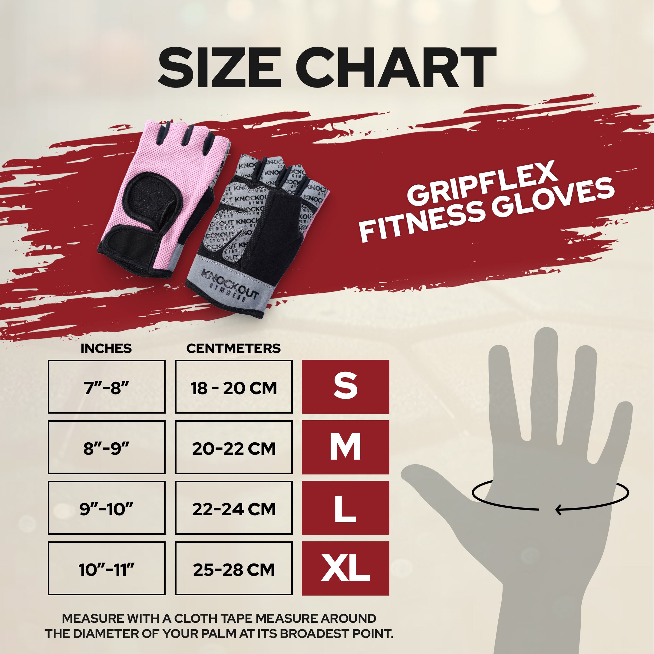 Knockout Lift Pro Glove - Pink