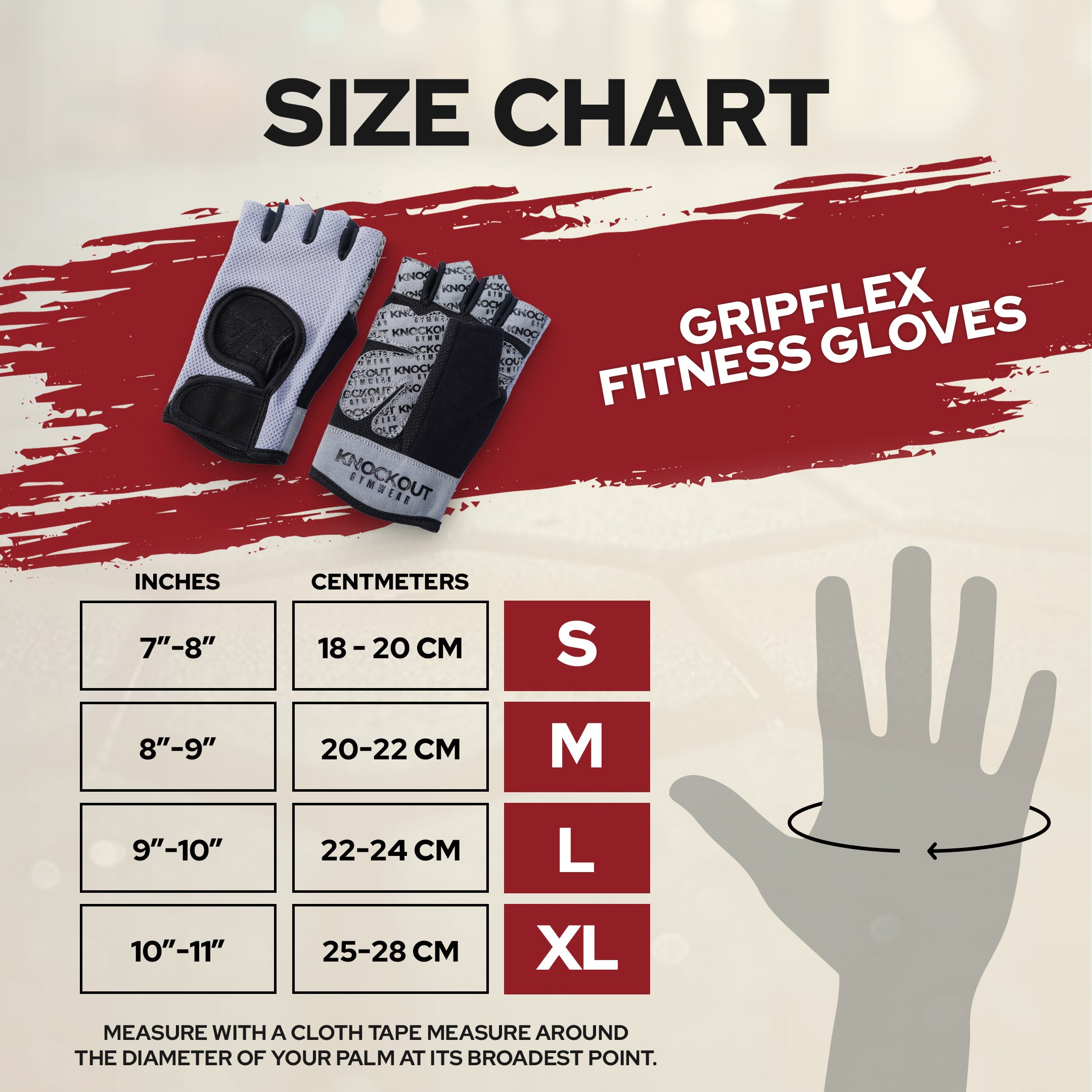 Knockout Lift Pro Glove - Grey