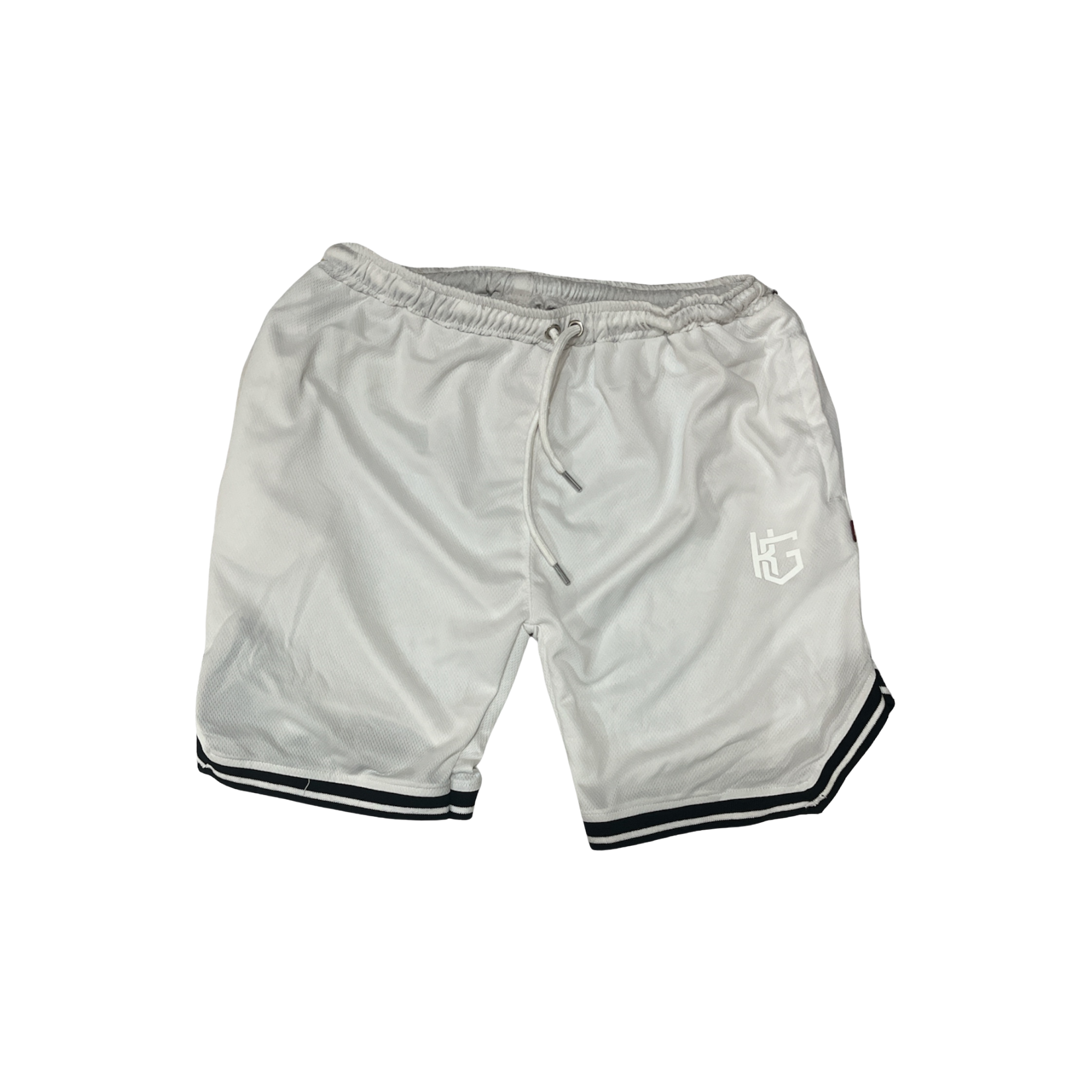 Discover our durable Knockout Mesh Shorts white for men, perfect for intense workouts. Stay cool and comfortable during your fitness routines. Shop now!