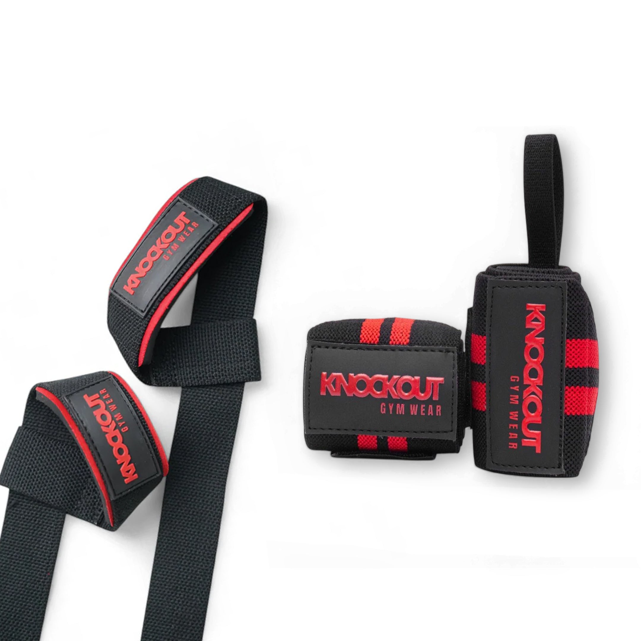Knockout Bundle 2 in 1 Lifting Strap and wrist wrap