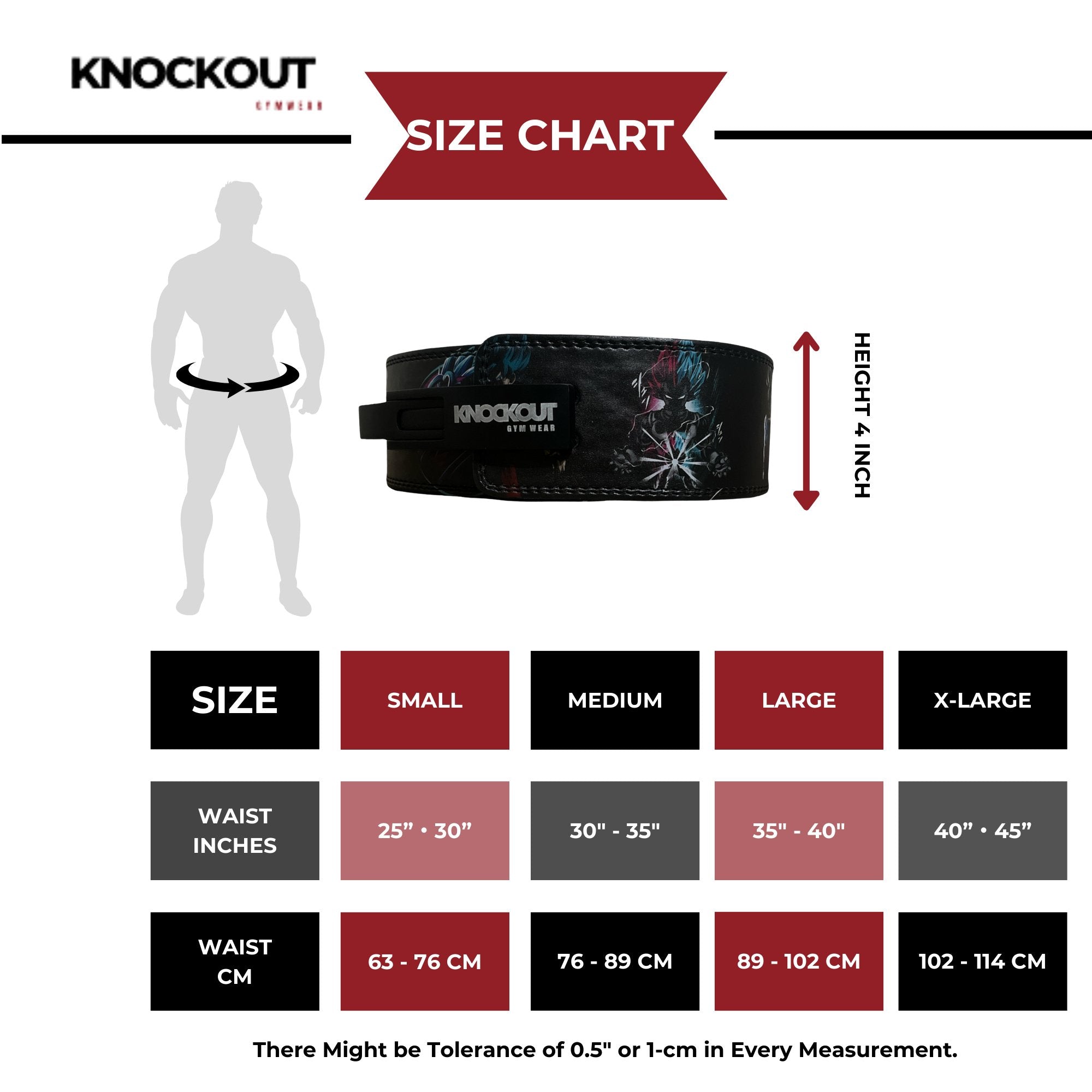 KG Printed Weightlifting Belt Dragonball Z 2 - Knockoutgymwear