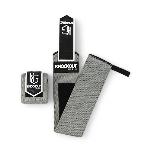 Knockout 20 - In Wrist Wrap - Gray - Knockoutgymwear