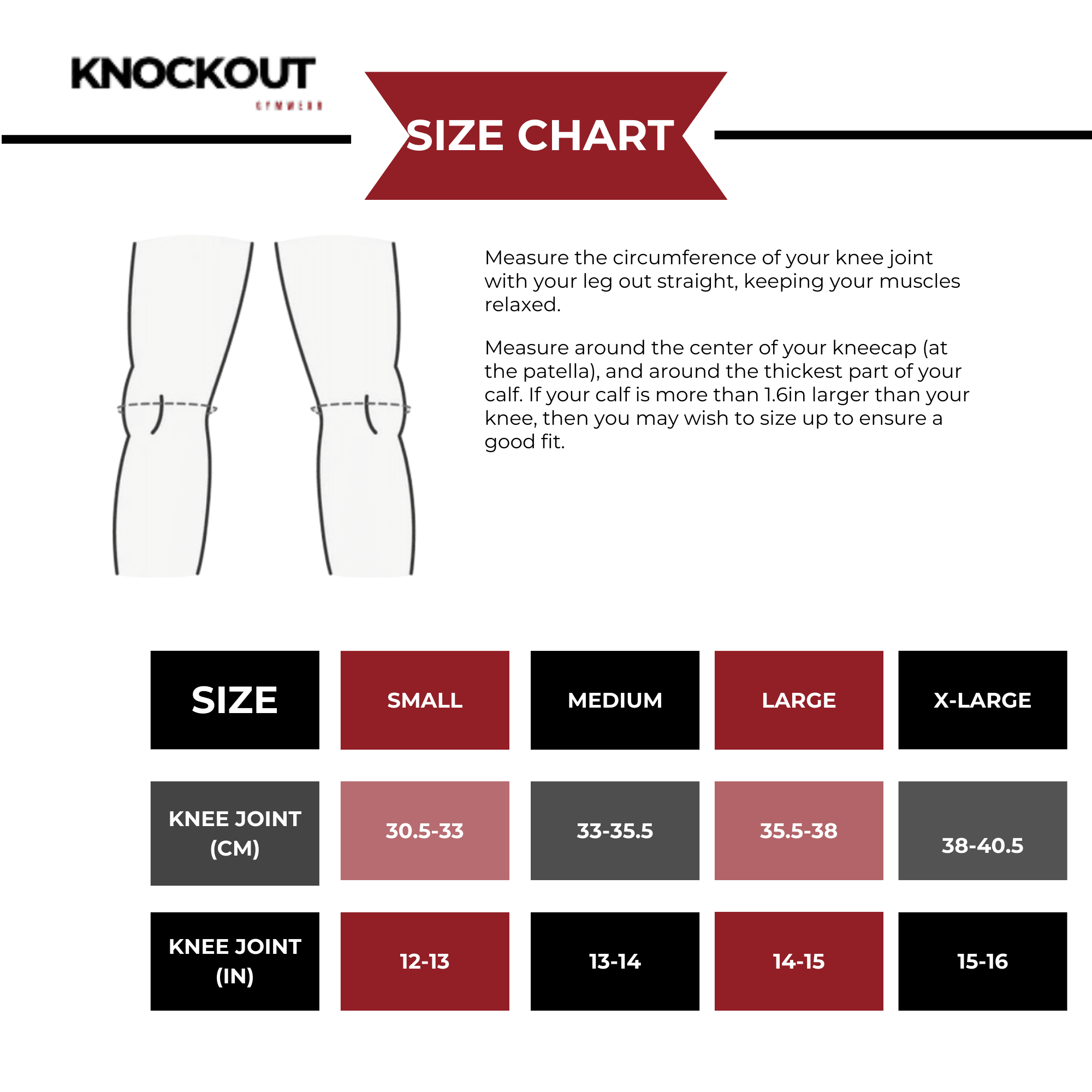 Knockout 5MM Knee Sleeves - Knockoutgymwear