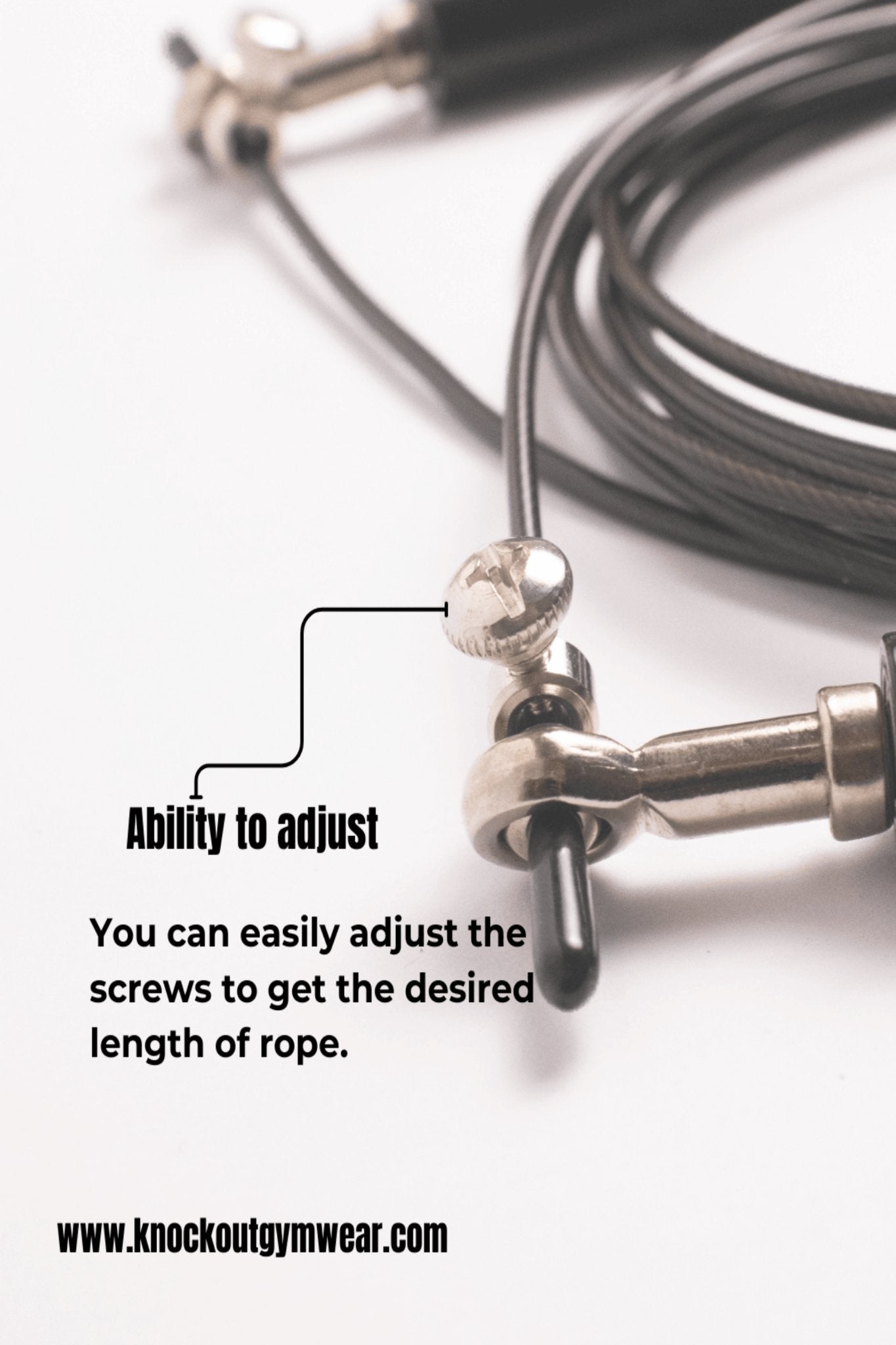 Knockout Aluminum Jump Rope - Knockoutgymwear