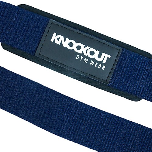 Knockout Blue Lifting Straps - Knockoutgymwear