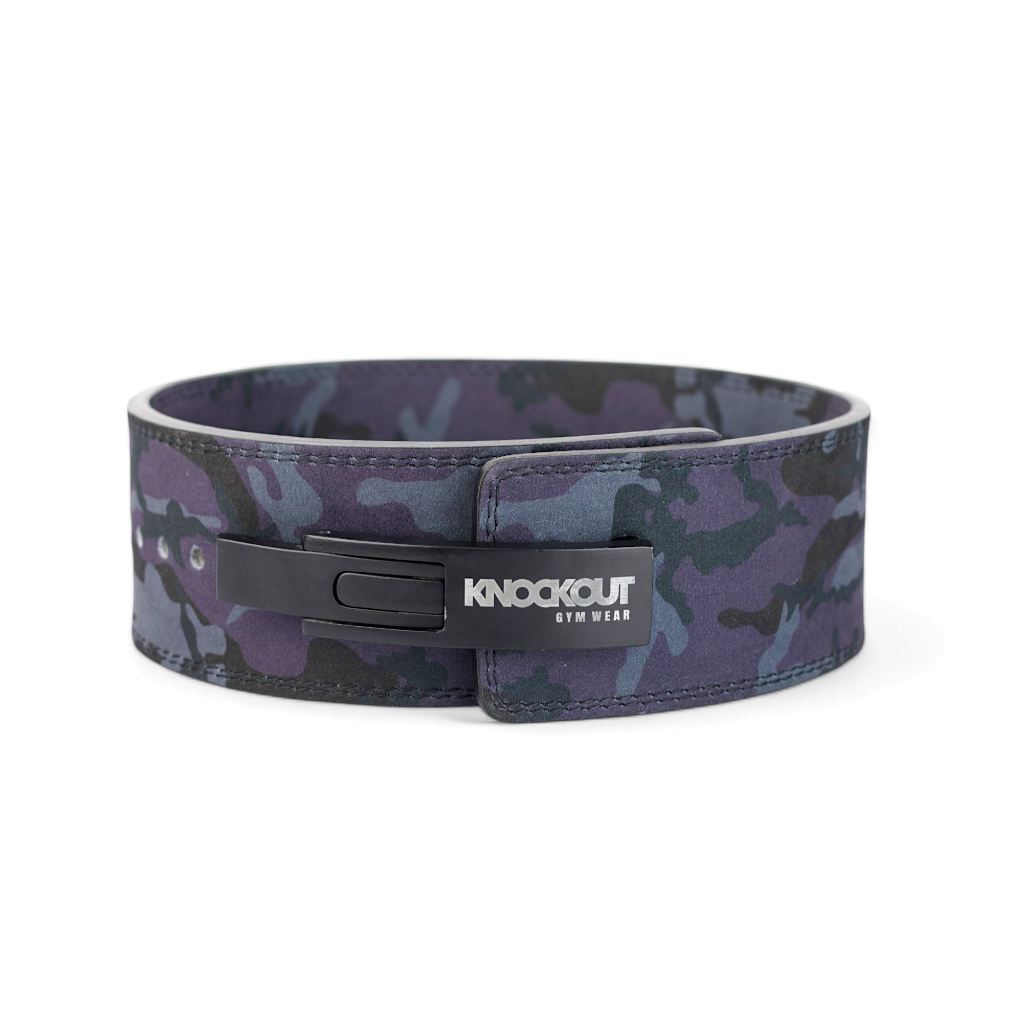 Knockout Camo Lever Weightlifting Belt - 10mm - Knockoutgymwear
