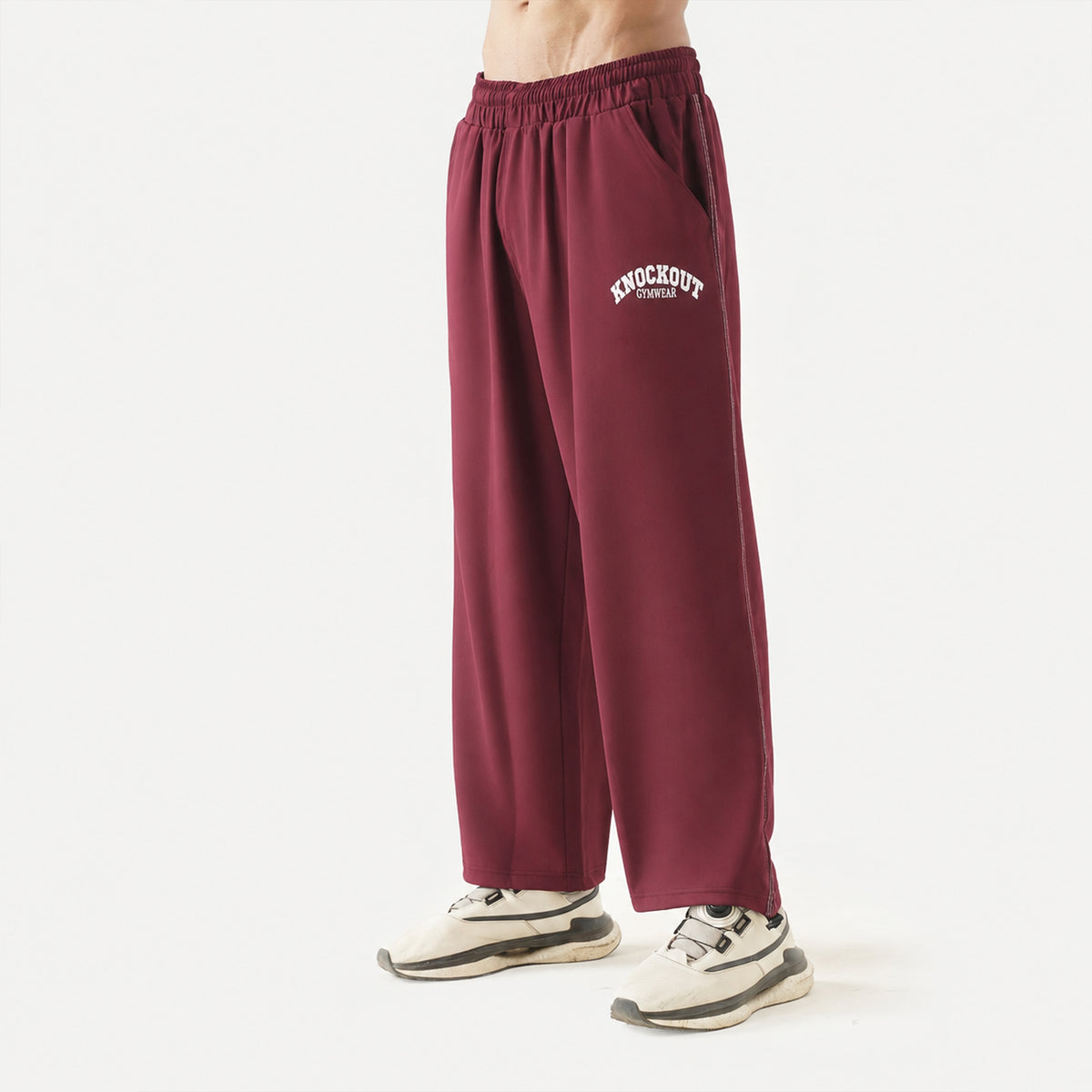 Knockout Baggy Trouser – Maroon