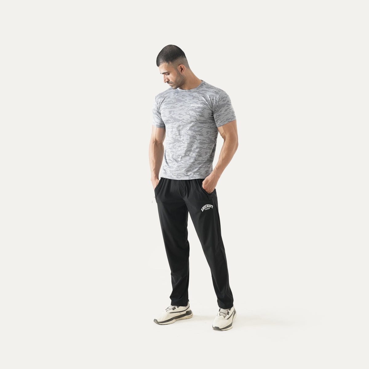 Knockout Textured Trouser – Black