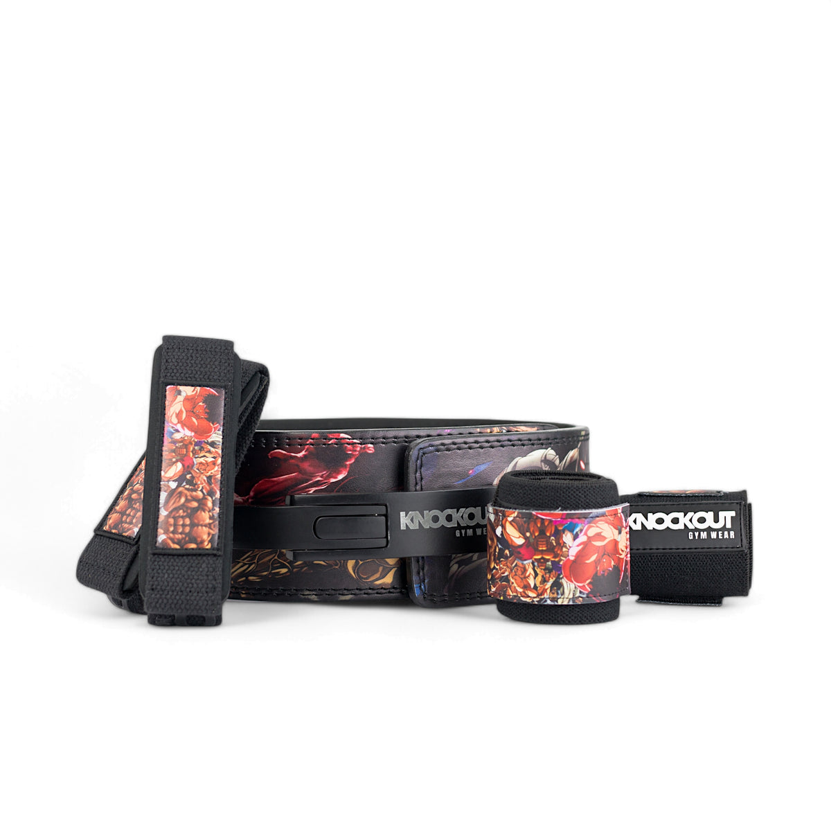 10MM BAKI Power Kit - Knockout Gymwear Belt + Wraps Set