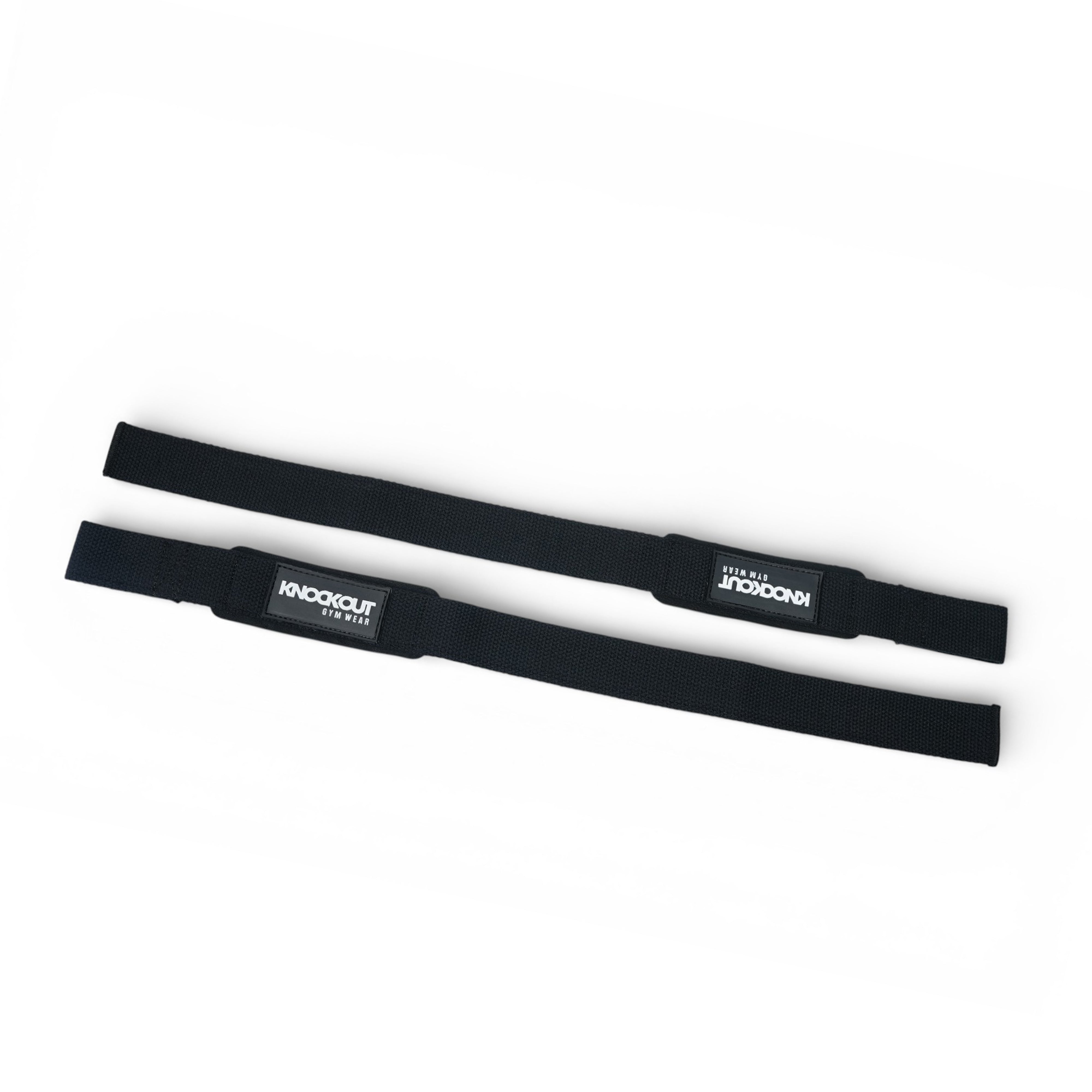 Knockout Black & White Lifting Straps
