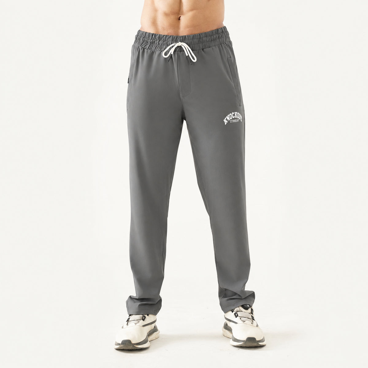 Knockout Textured Trouser – Gray