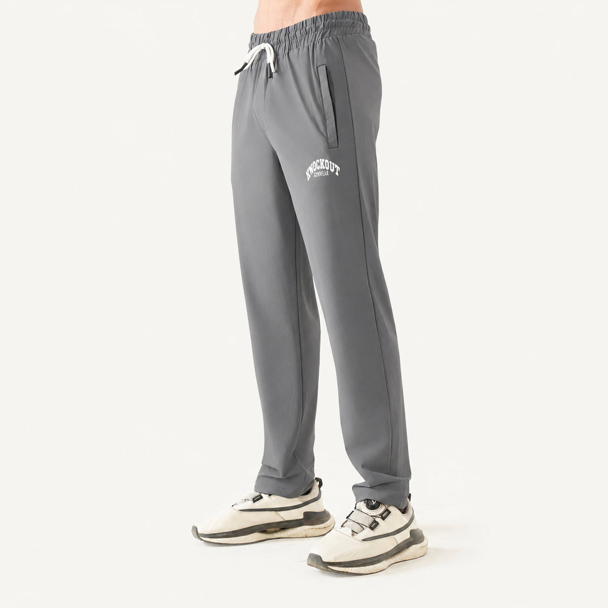 Knockout Textured Trouser – Gray