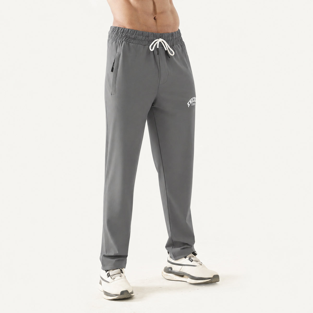 Knockout Textured Trouser – Gray
