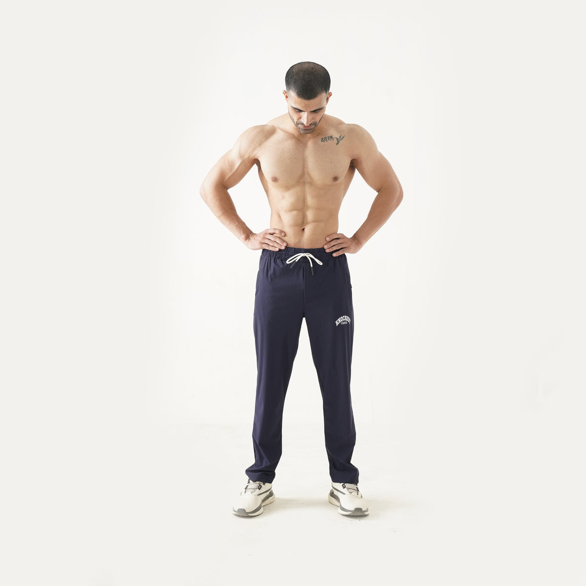 Knockout Textured Trouser – Navy