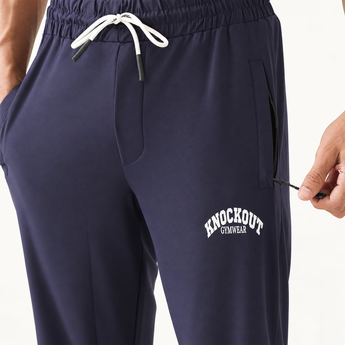 Knockout Textured Trouser – Navy